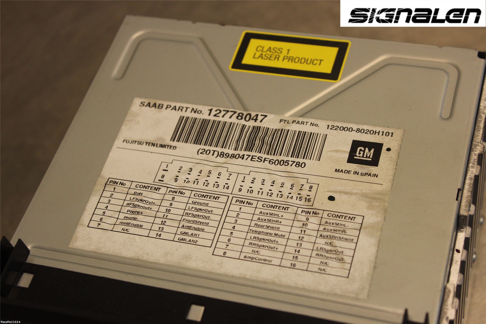 Saab 9-5     06-10 Radio