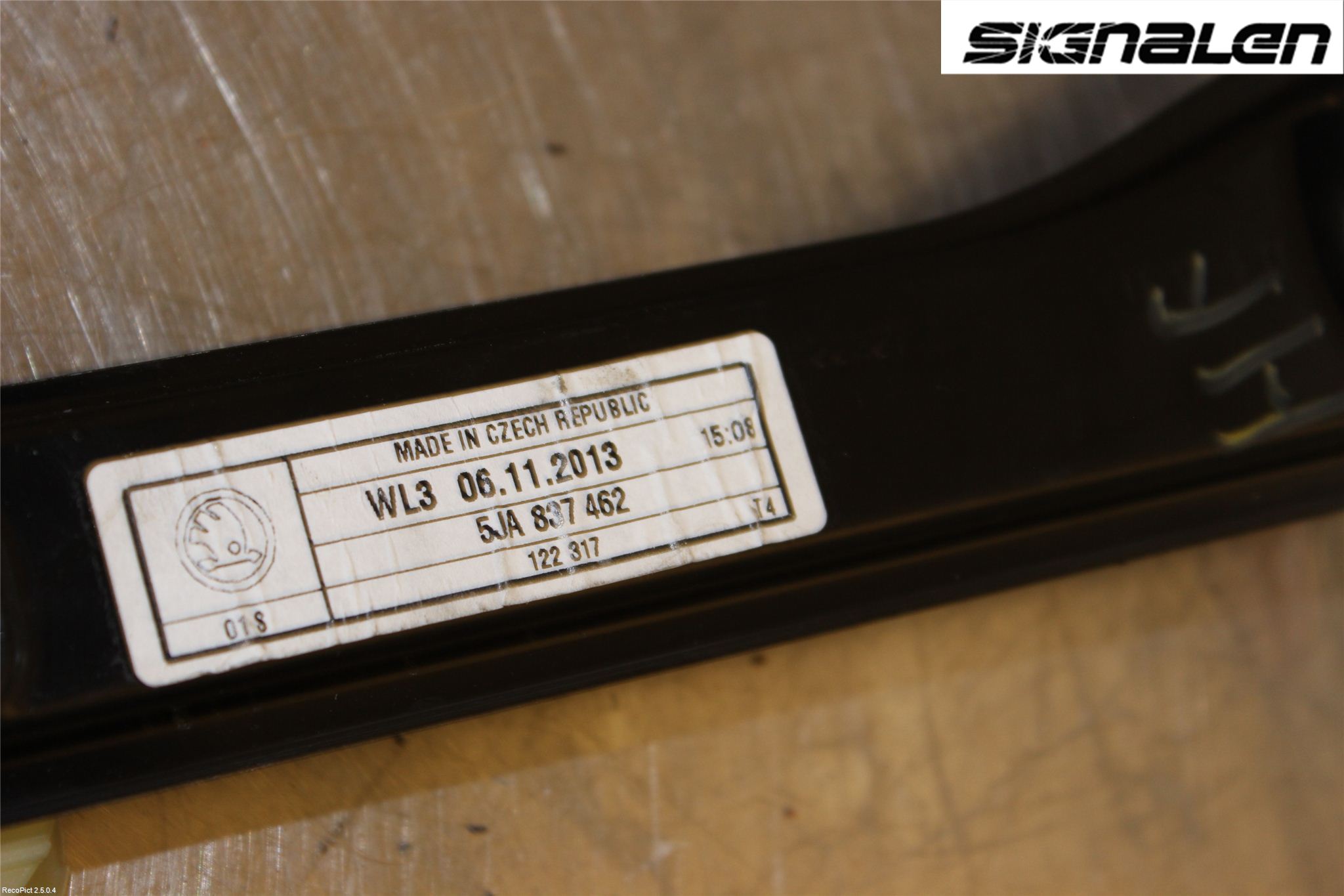 Skoda RAPID Fönsterhissmekanism