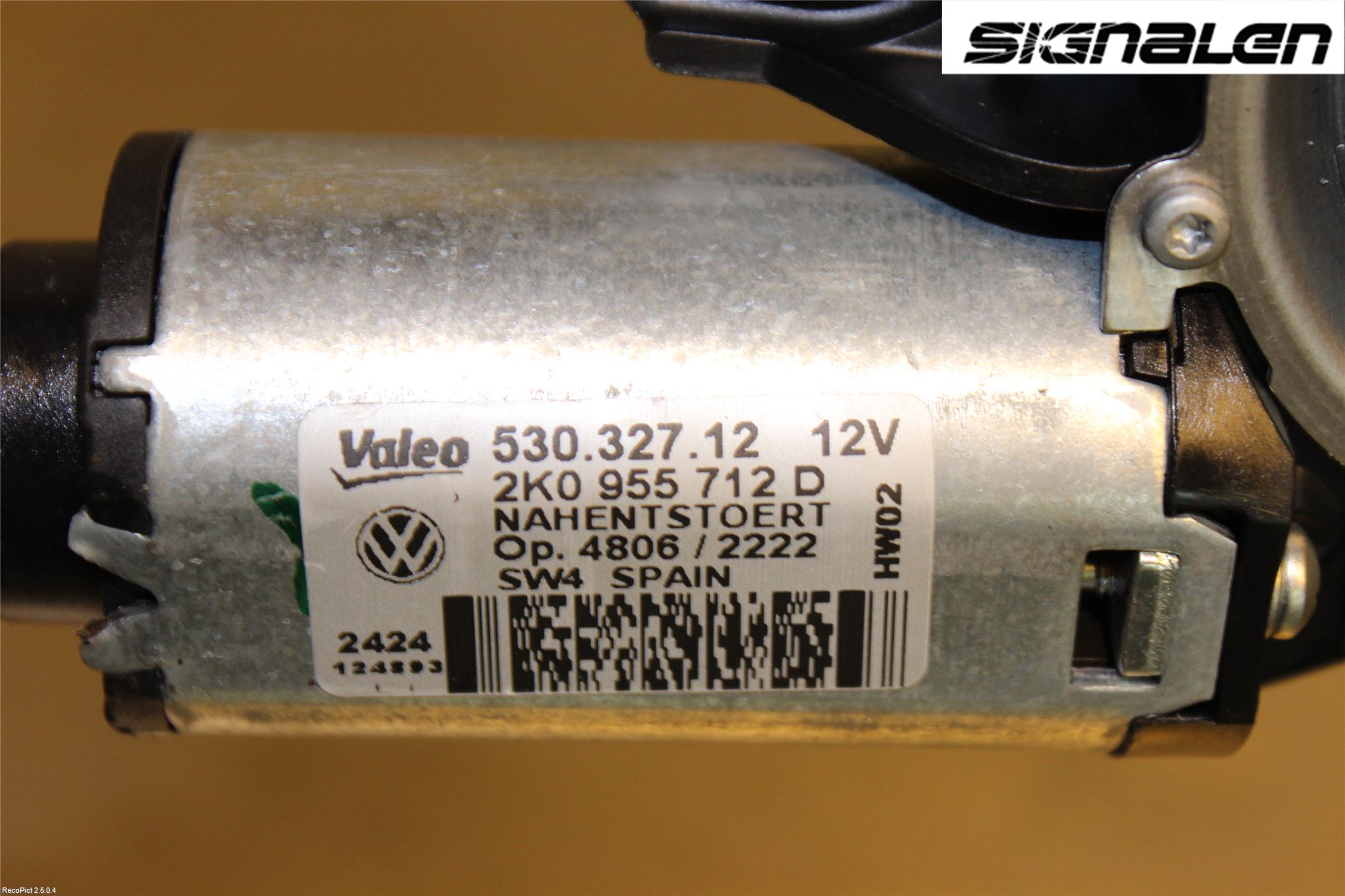 Volkswagen VW CADDY 11-15 Torkarmotor Baklucka
