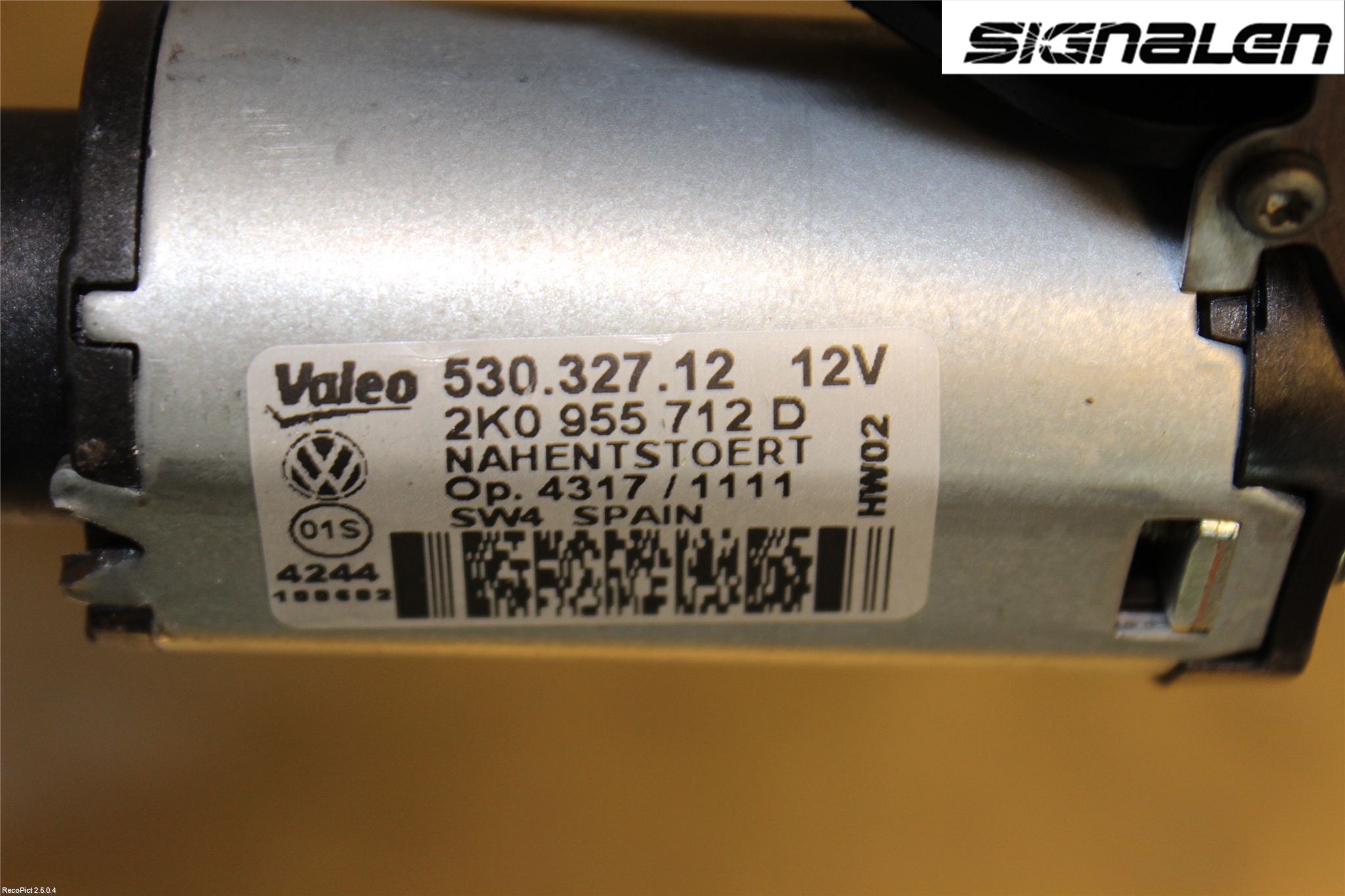 Volkswagen VW CADDY 11-15 Torkarmotor Baklucka