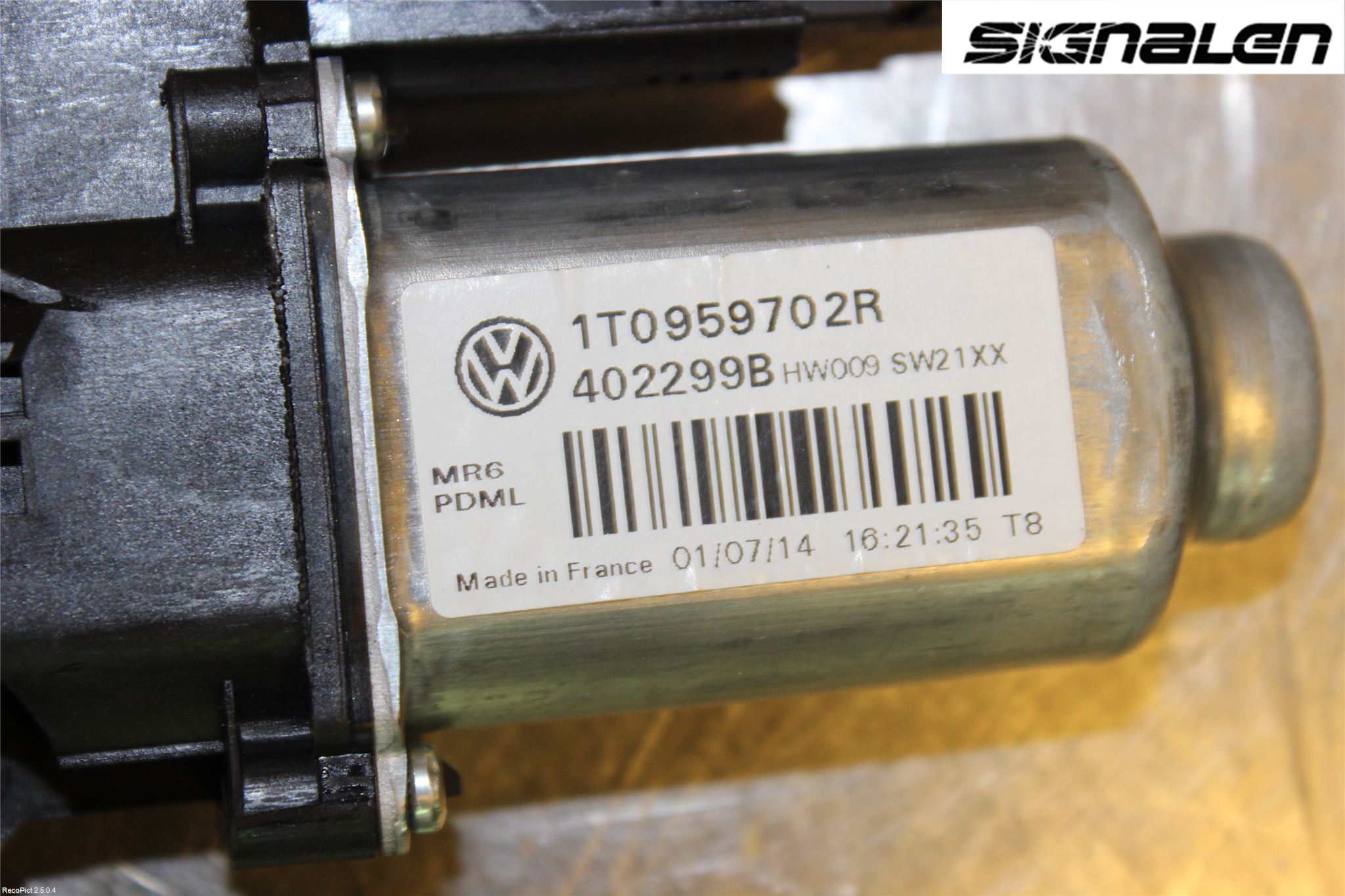 Volkswagen VW CADDY 11-15 Fönsterhissmotor