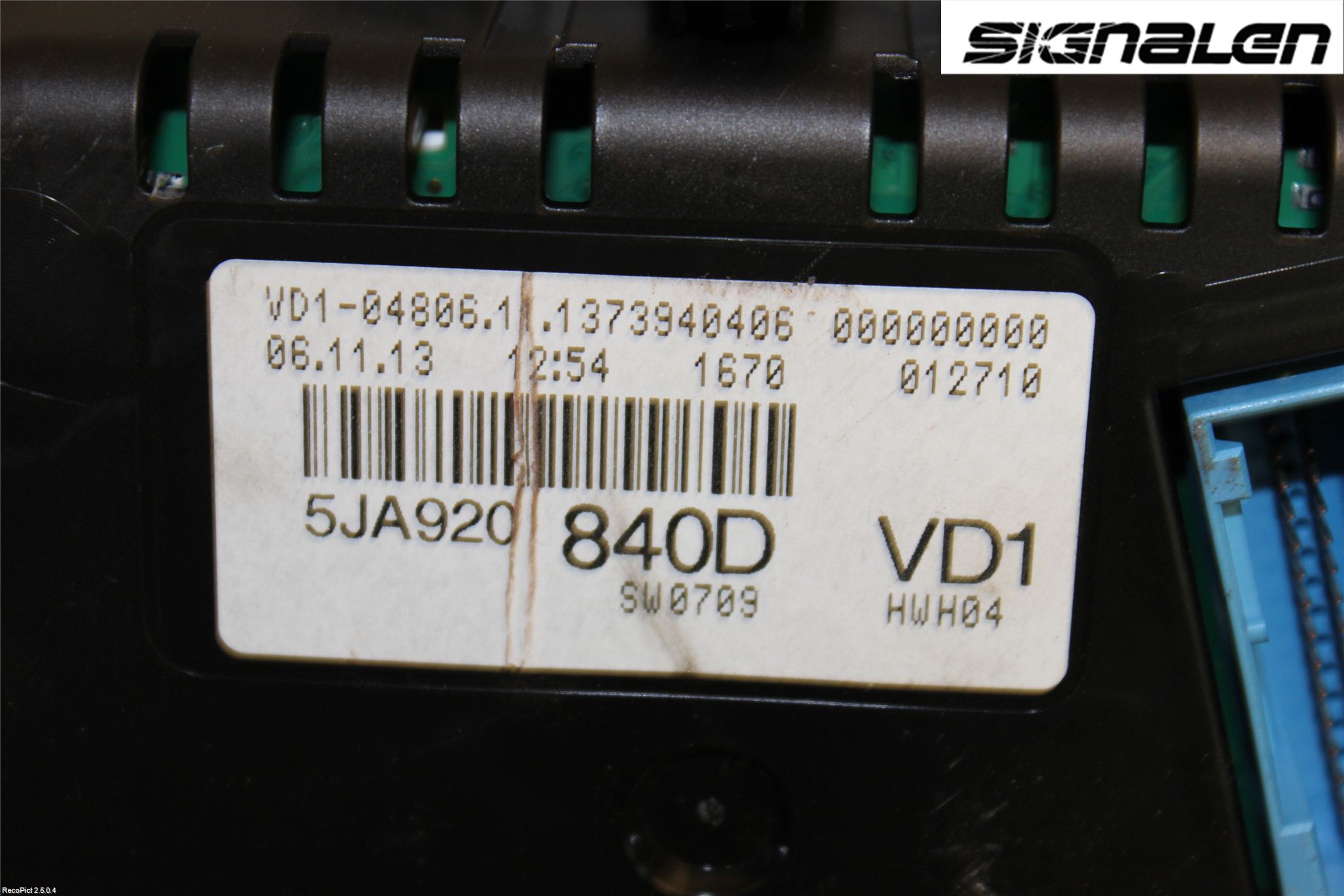 Skoda RAPID Instrument Komb