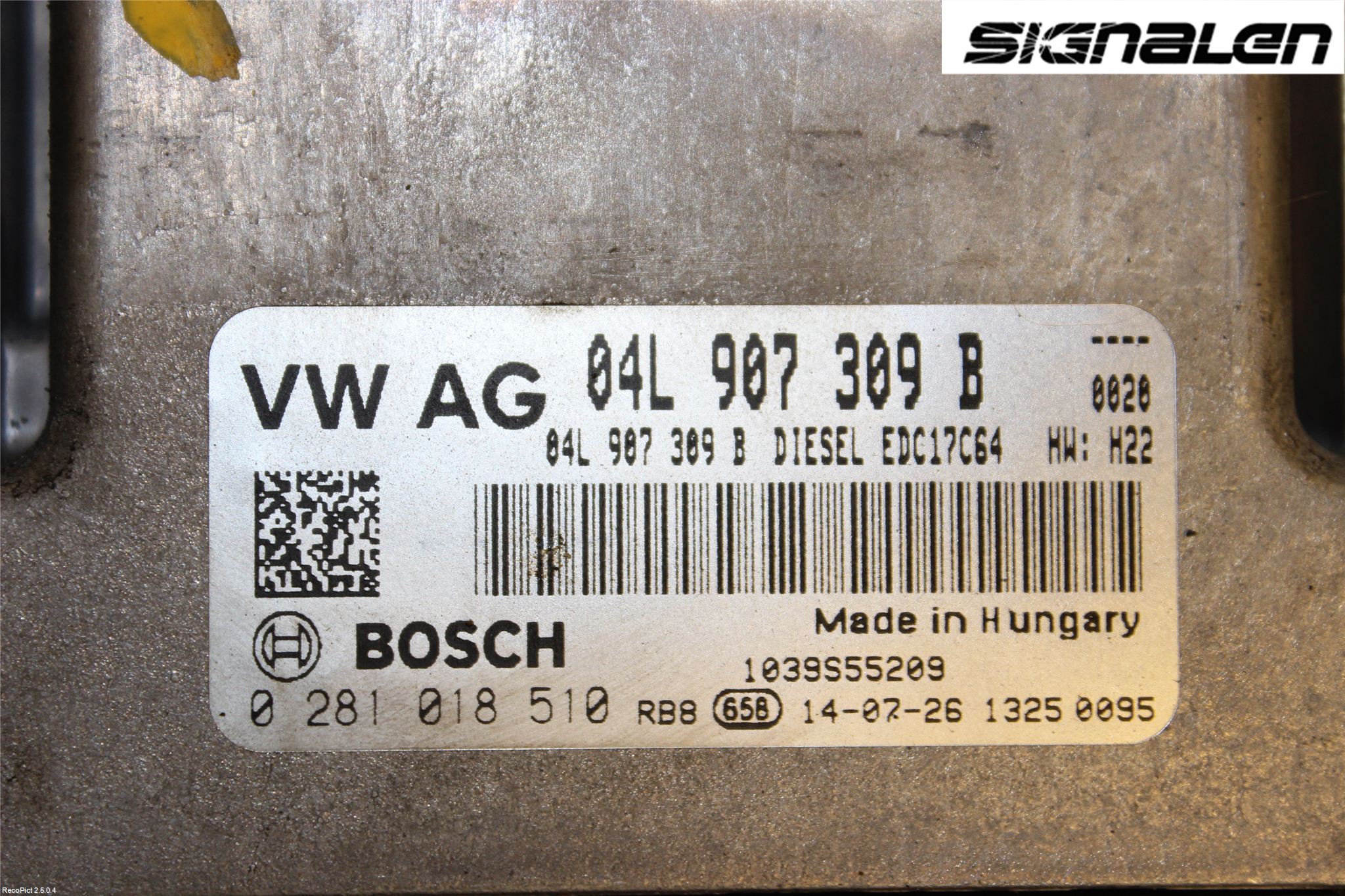 Volkswagen VW GOLF / E-GOLF VII 13-20 Styrenhet Insprut Bensin