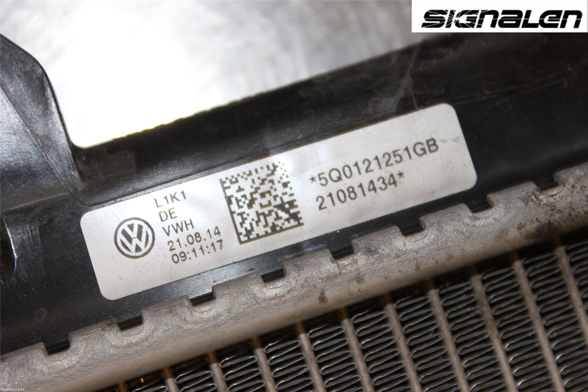 Volkswagen VW GOLF / E-GOLF VII 13-20 Kylare Man