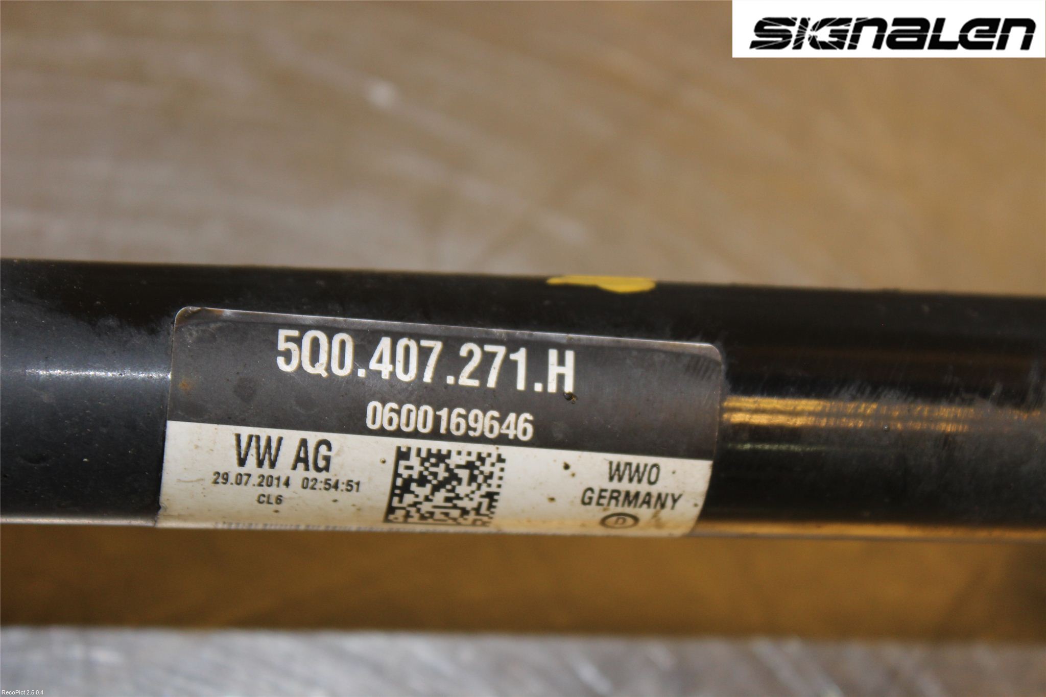 Volkswagen VW GOLF / E-GOLF VII 13-20 Drivaxel Fram Vänster