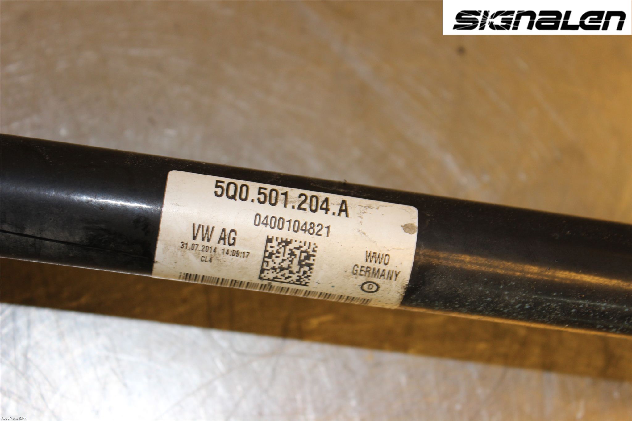 Volkswagen VW GOLF / E-GOLF VII 13-20 Drivaxel Bak Höger