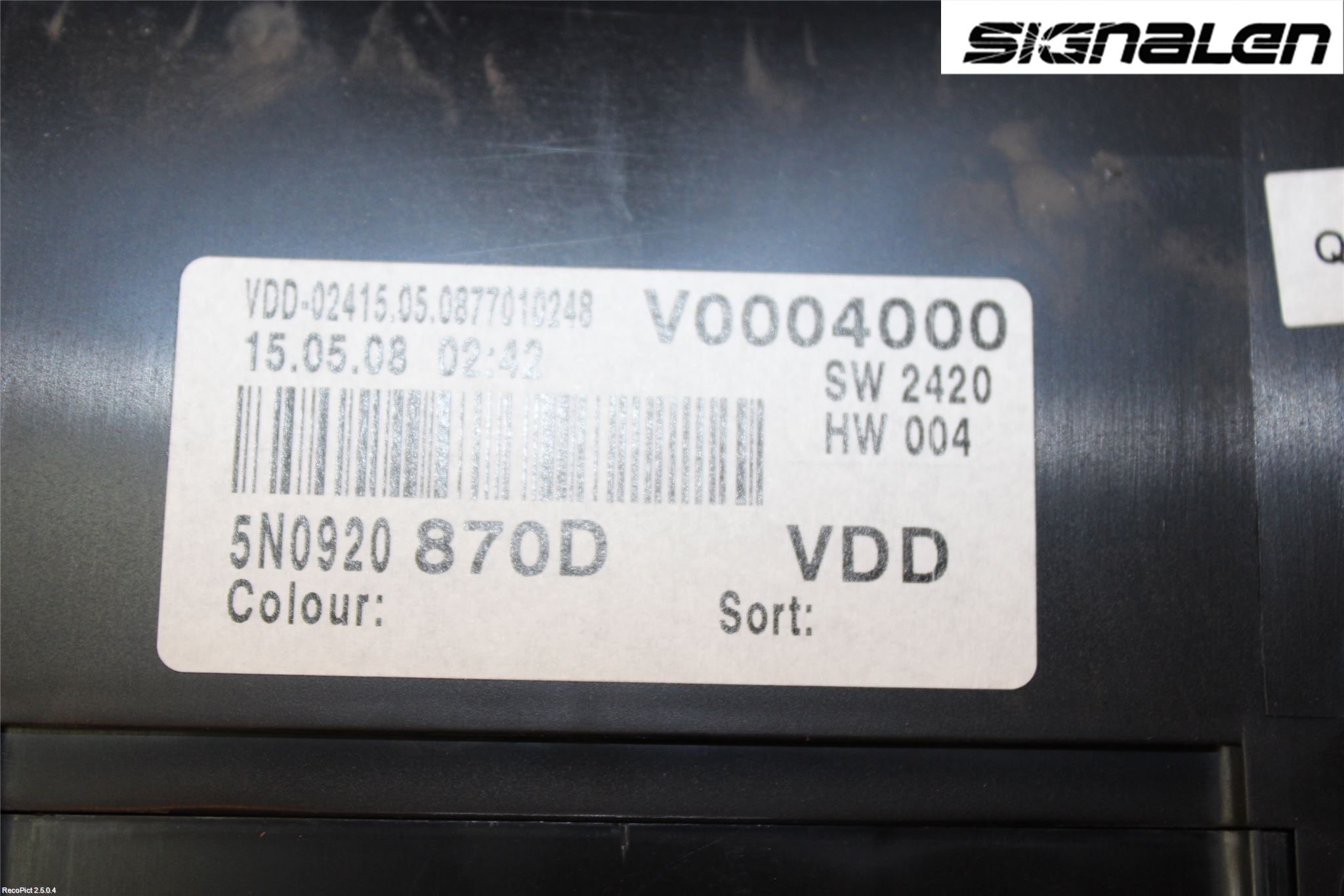 Volkswagen VW TIGUAN 07-16 Instrument Komb