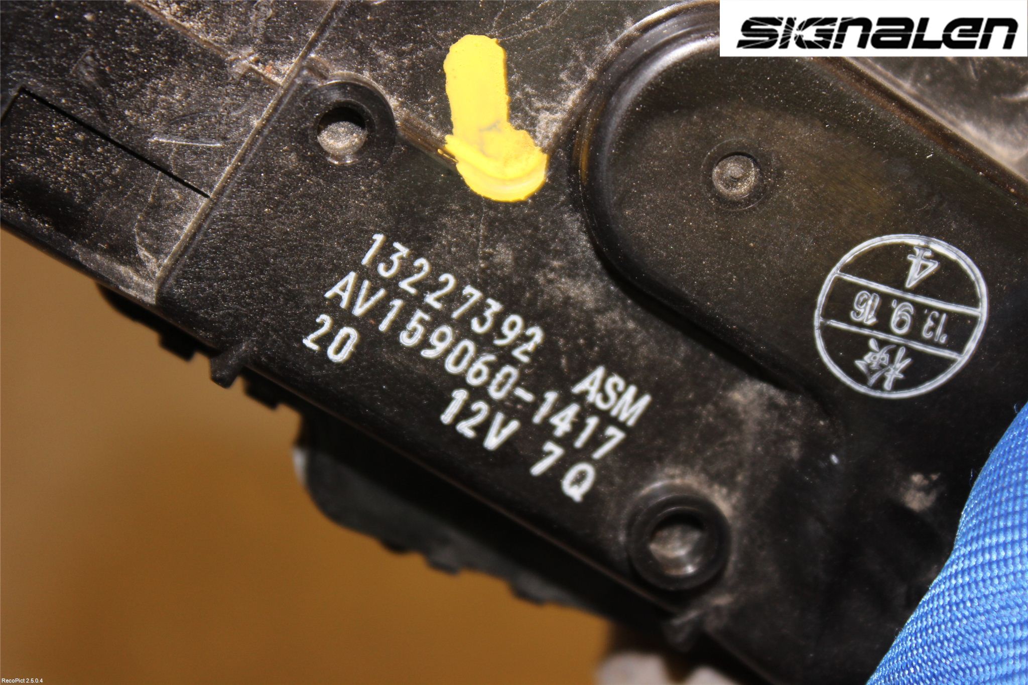 Opel INSIGNIA 09-16 Torkarmotor Vindruta