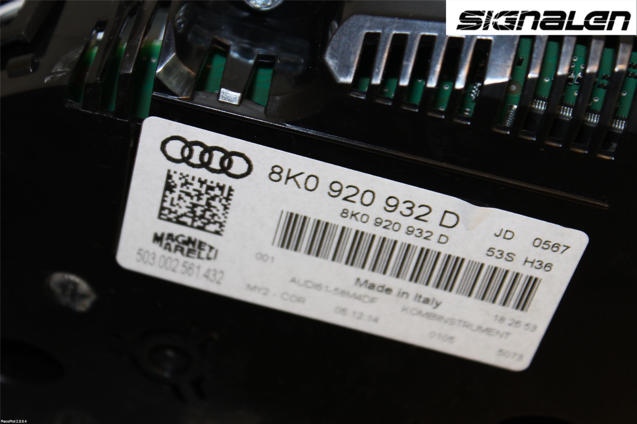 Audi A4 12-15 Instrument Komb