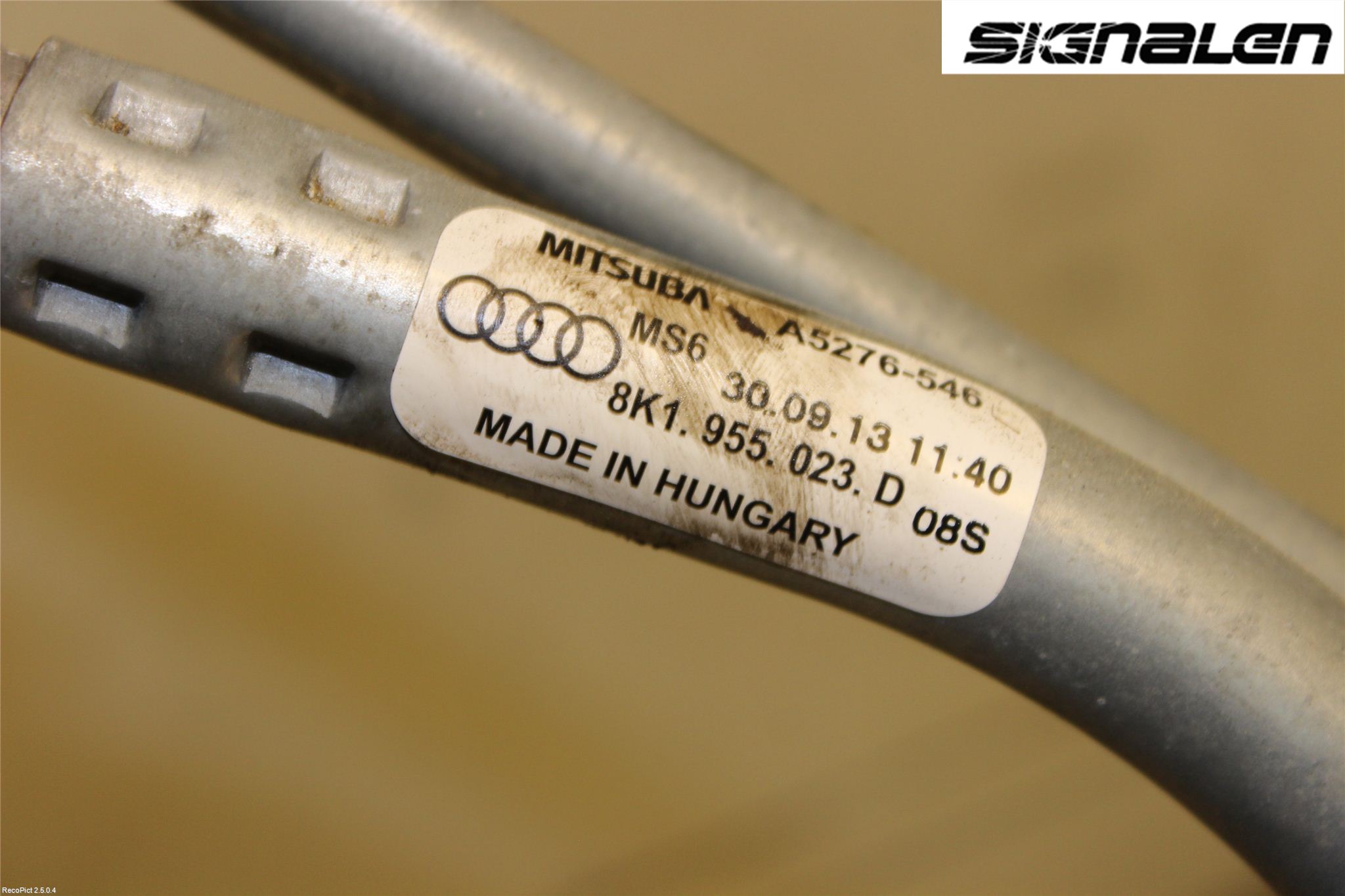 Audi A4 12-15 Torkarmekanism Vindruta