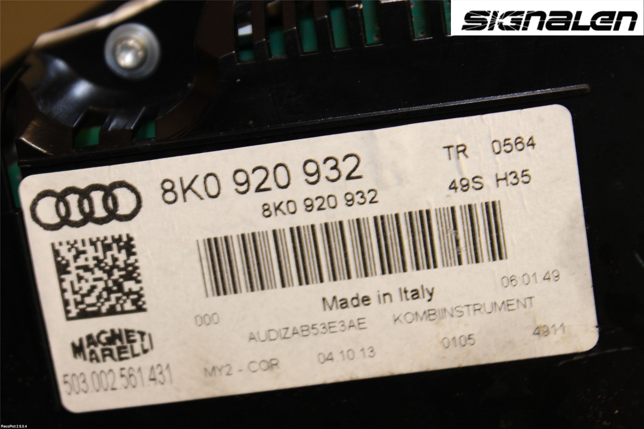 Audi A4 12-15 Instrument Komb