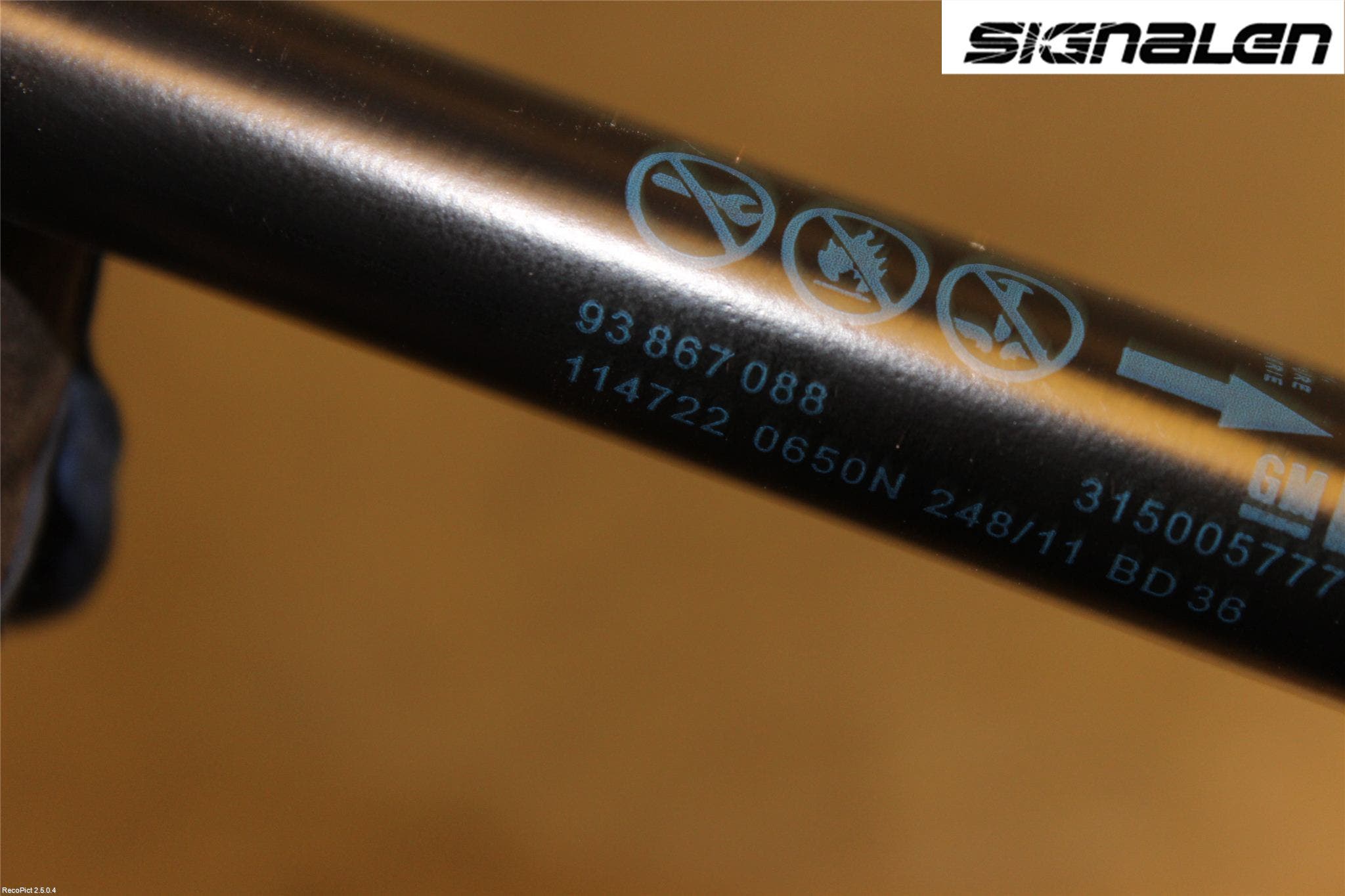 Opel ASTRA J 10-15 Gasfjäder Baklucka