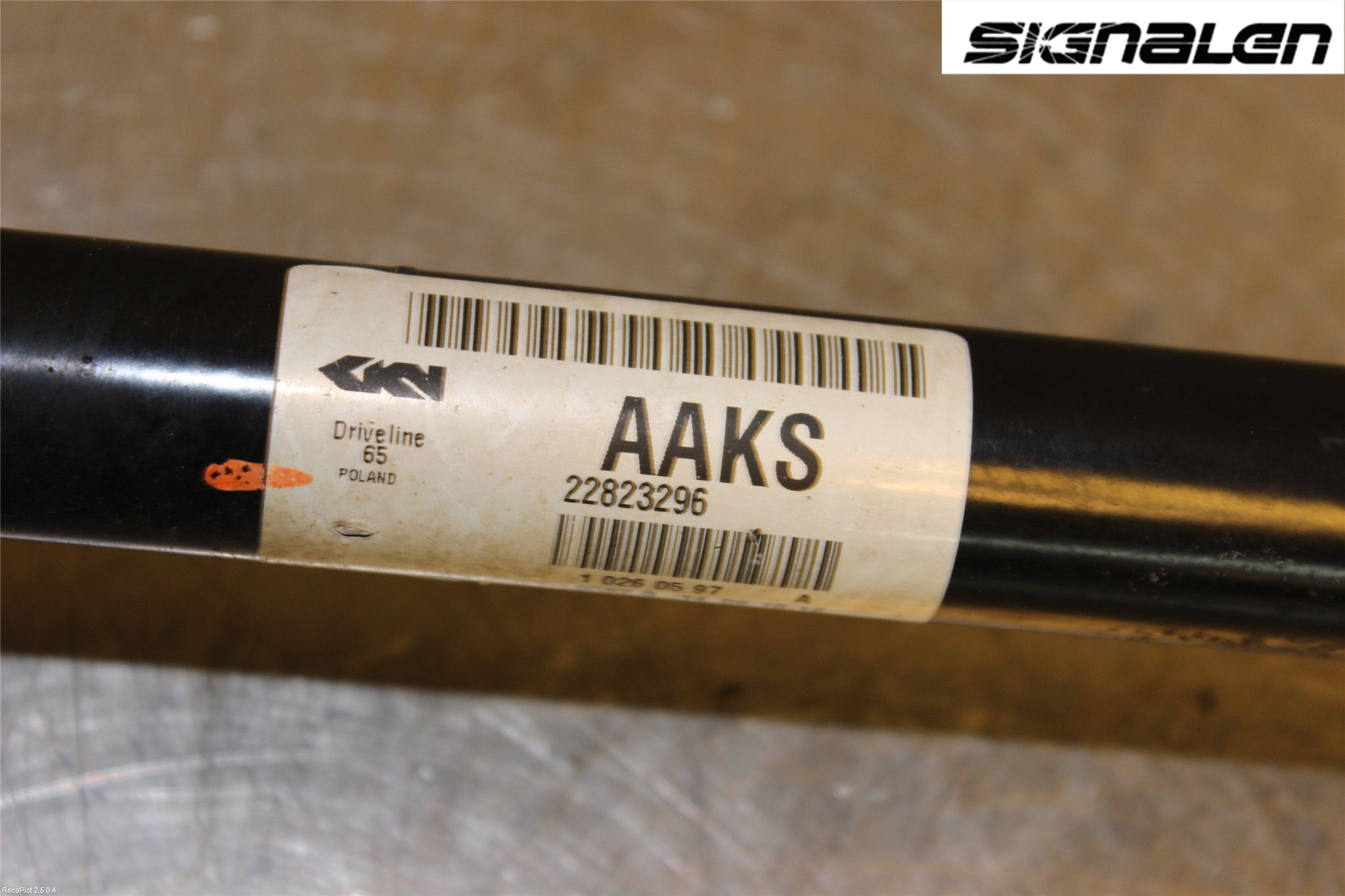 Opel INSIGNIA 09-16 Drivaxel Bak Vänster