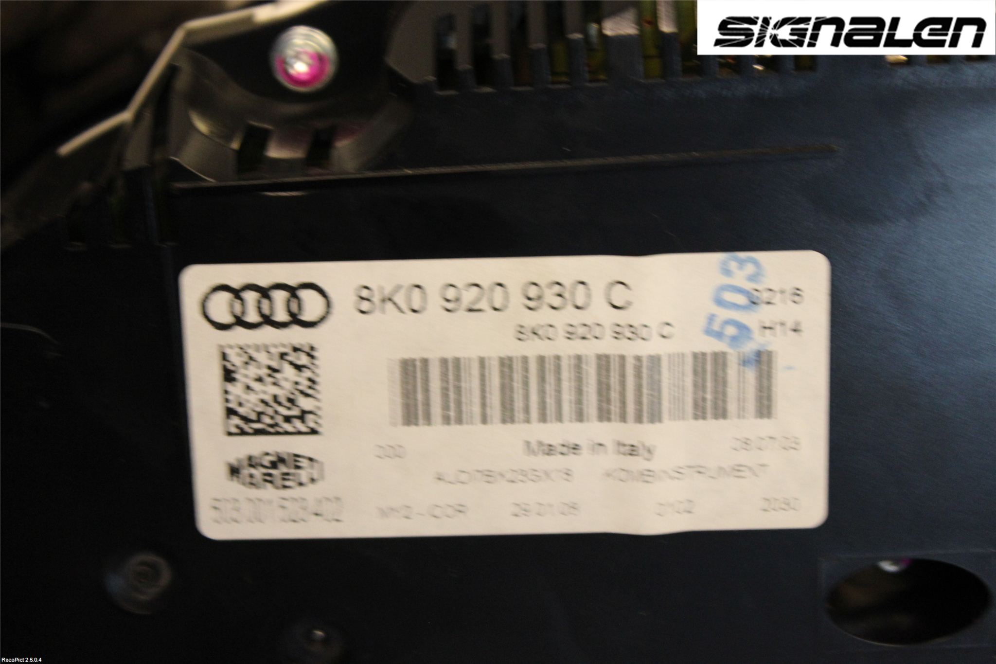 Audi A4/S4 08-11 Instrument Komb