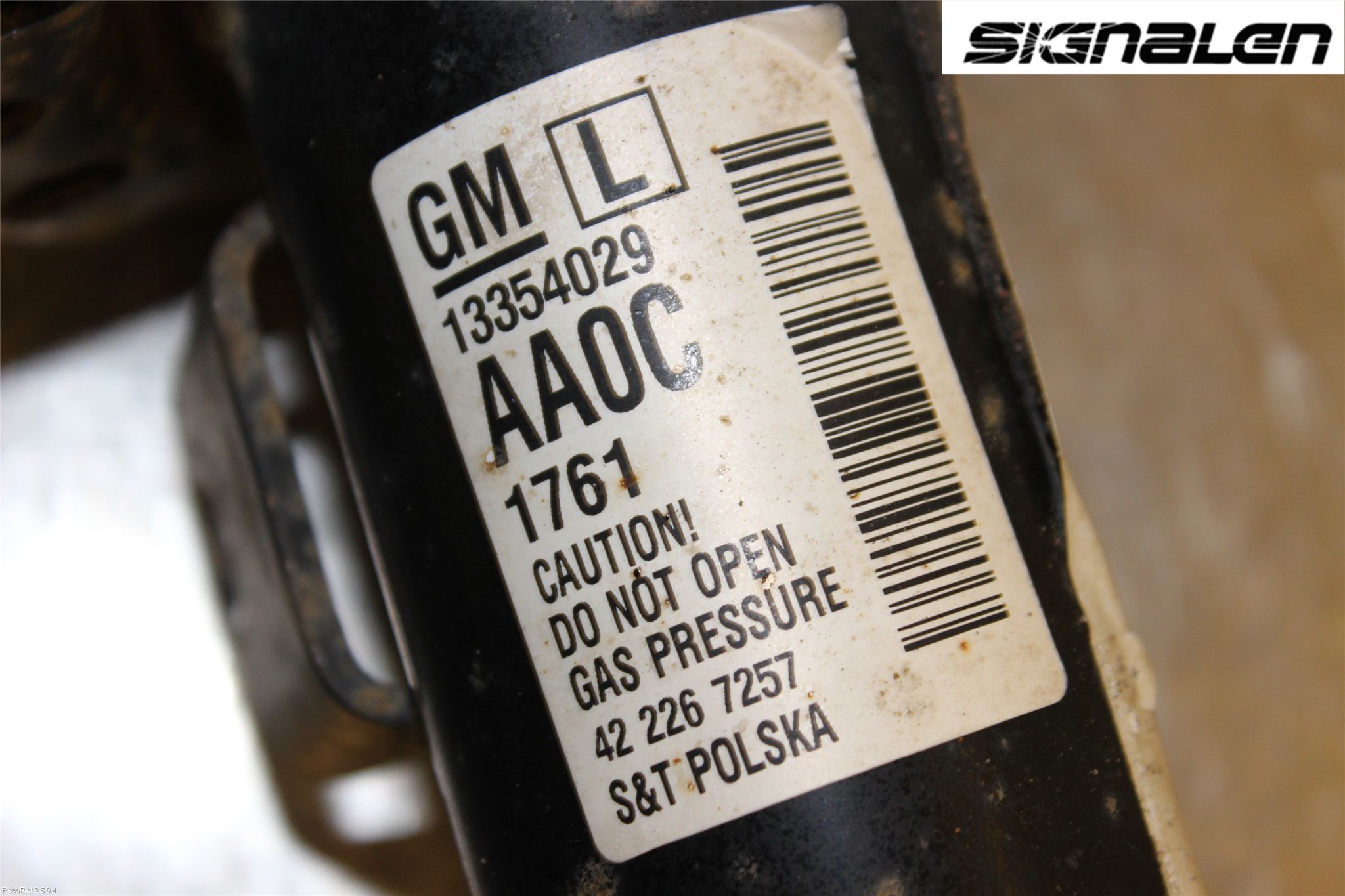 Opel ASTRA J 10-15 Fjäderben Fram Vänster