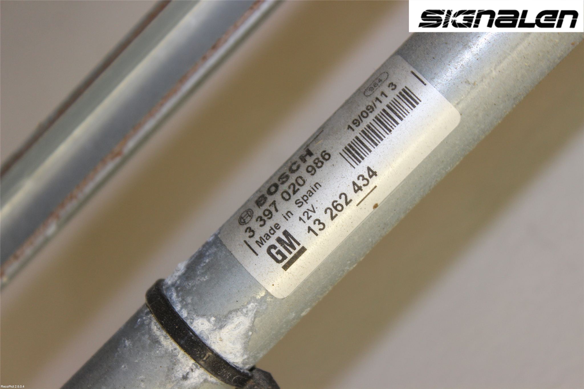 Opel ASTRA J 10-15 Torkarmekanism Vindruta