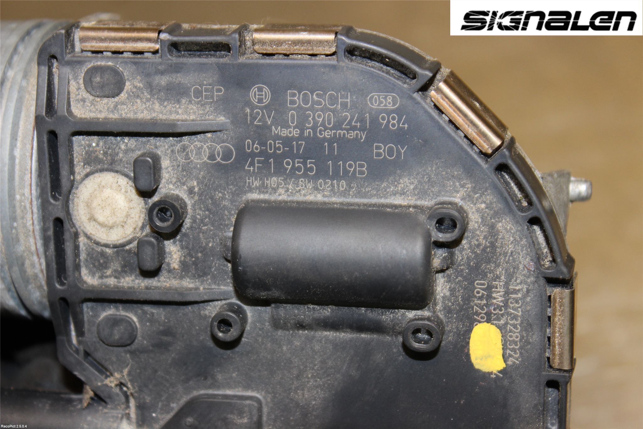 Audi A6/S6     05-11 Torkarmotor Vindruta