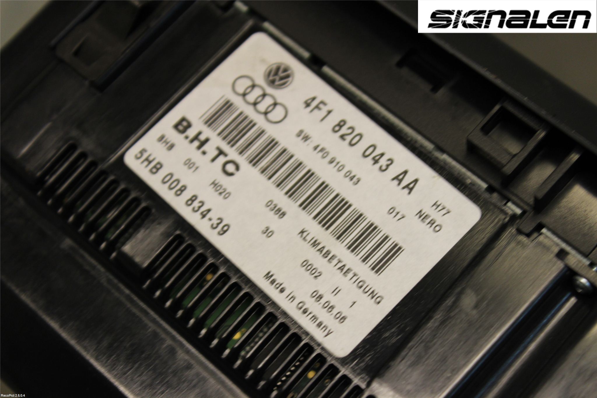 Audi A6/S6     05-11 Ac Styrenhet Ac Manöveren