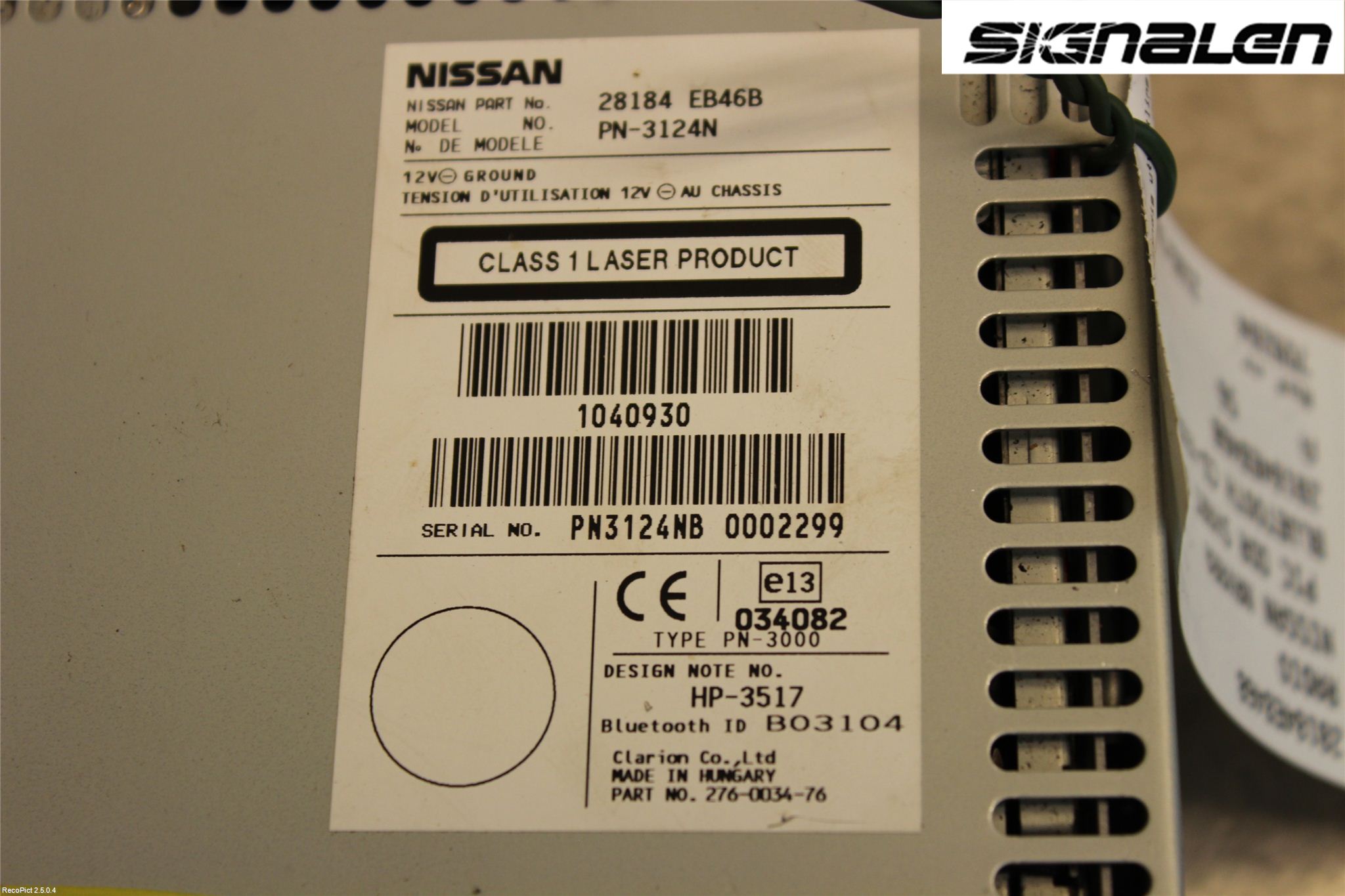 Nissan NAVARA 05-16 Radio