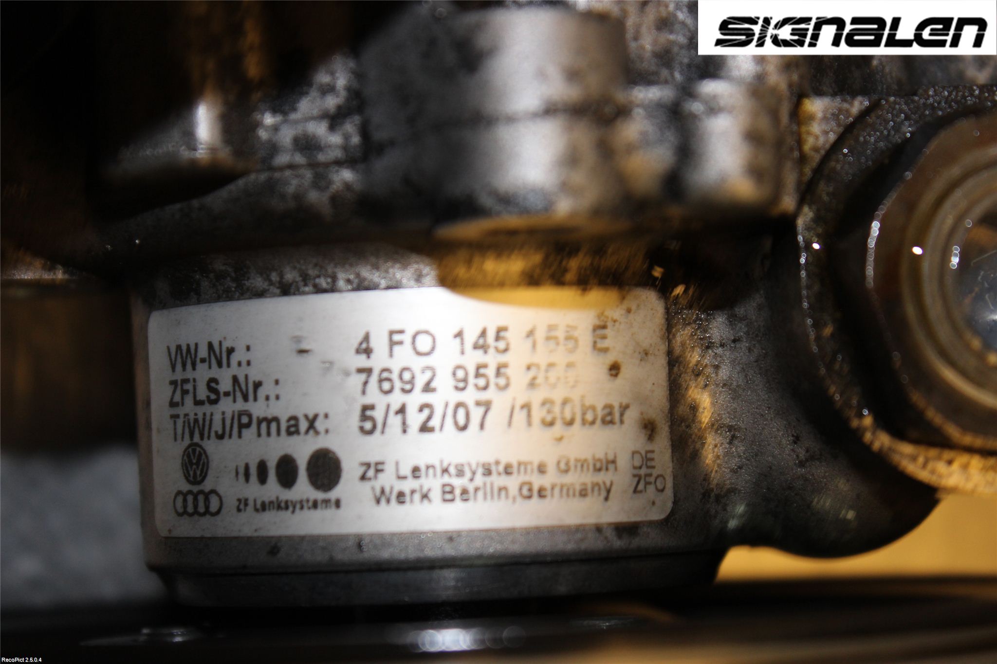 Audi A6/S6     05-11 Styrservopump