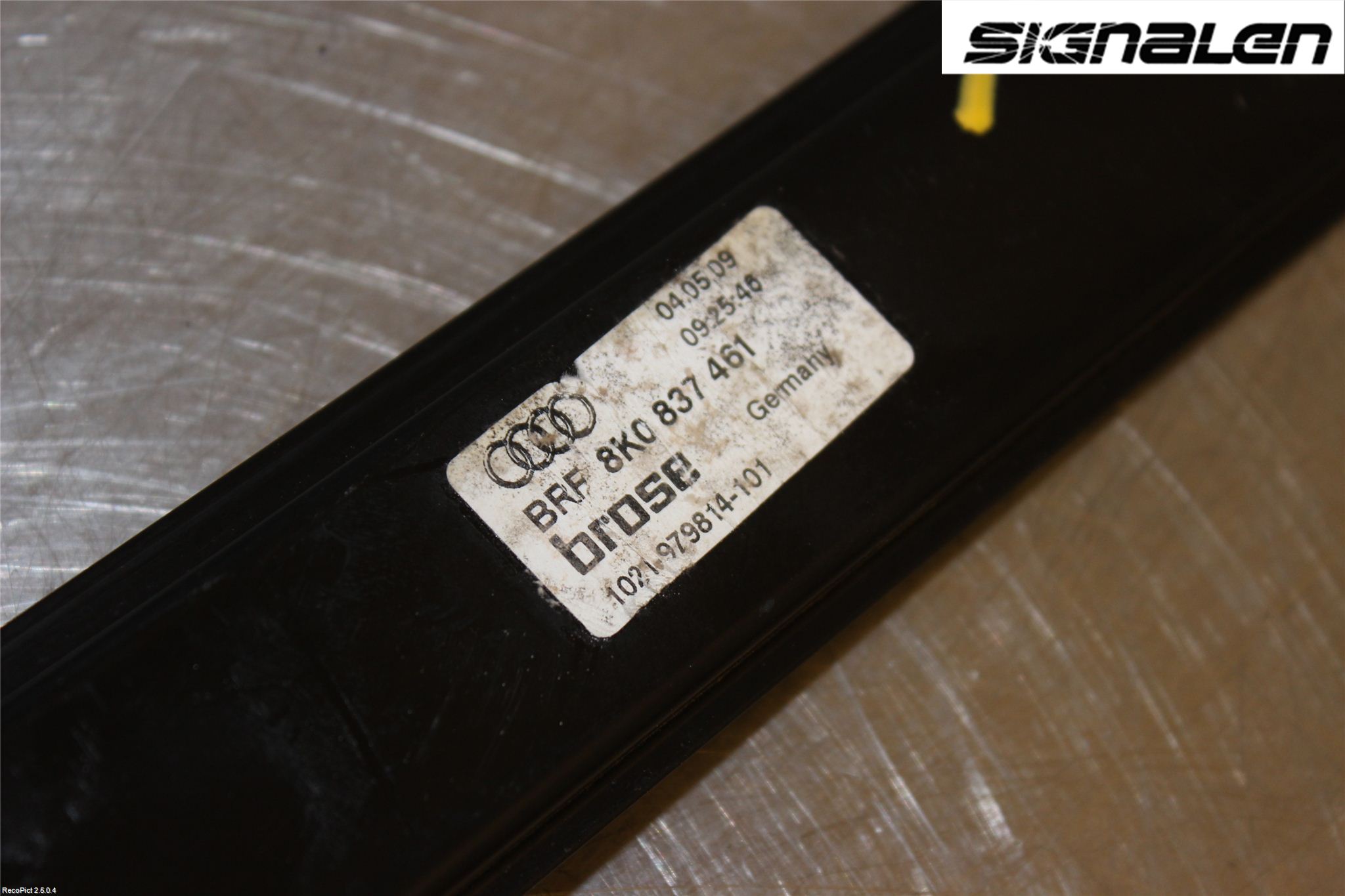 Audi A4/S4 08-11 Fönsterhissmekanism