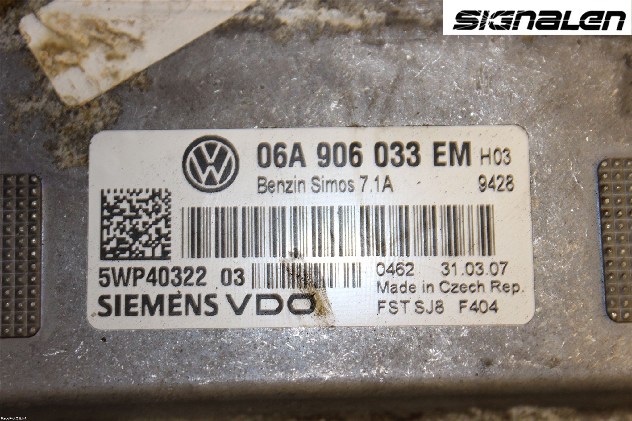 Volkswagen VW GOLF V 04-09 Styrenhet Insprut Bensin