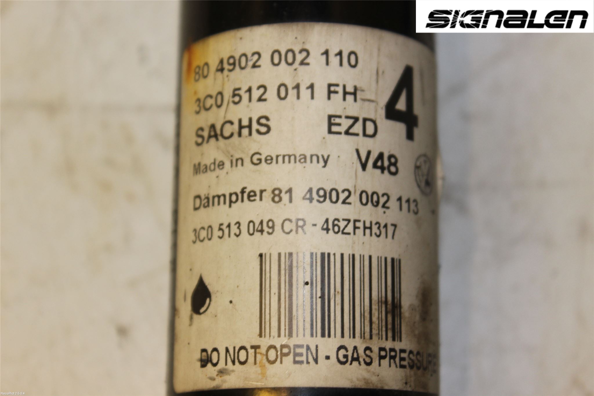 Skoda SUPERB 09-15 Stötdämpare Bak