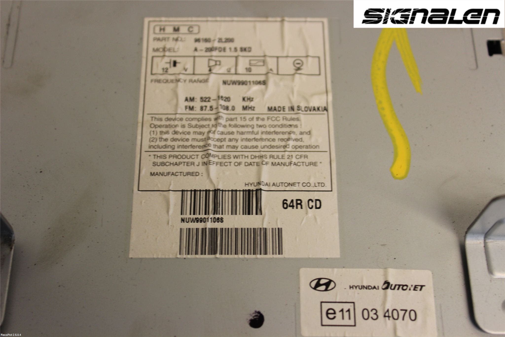 Hyundai i30 FD 07-12 Radio