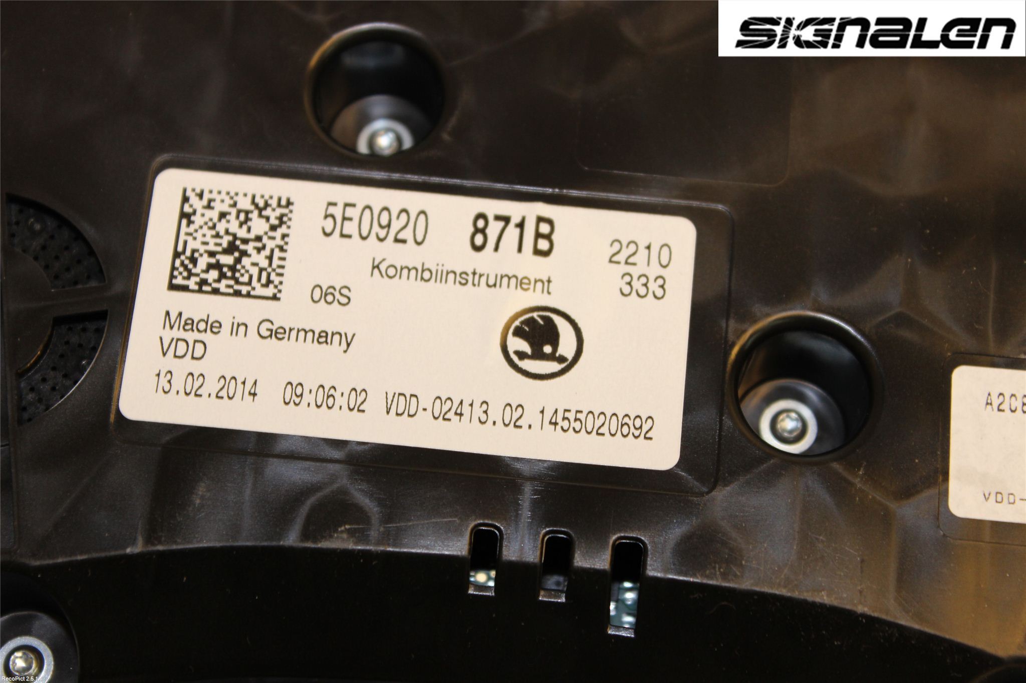Skoda OCTAVIA (5E) 13-20 Instrument Komb