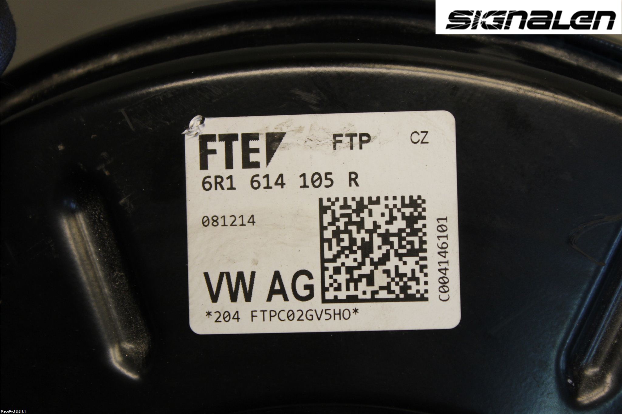 Skoda FABIA 07-14 Bromsservo