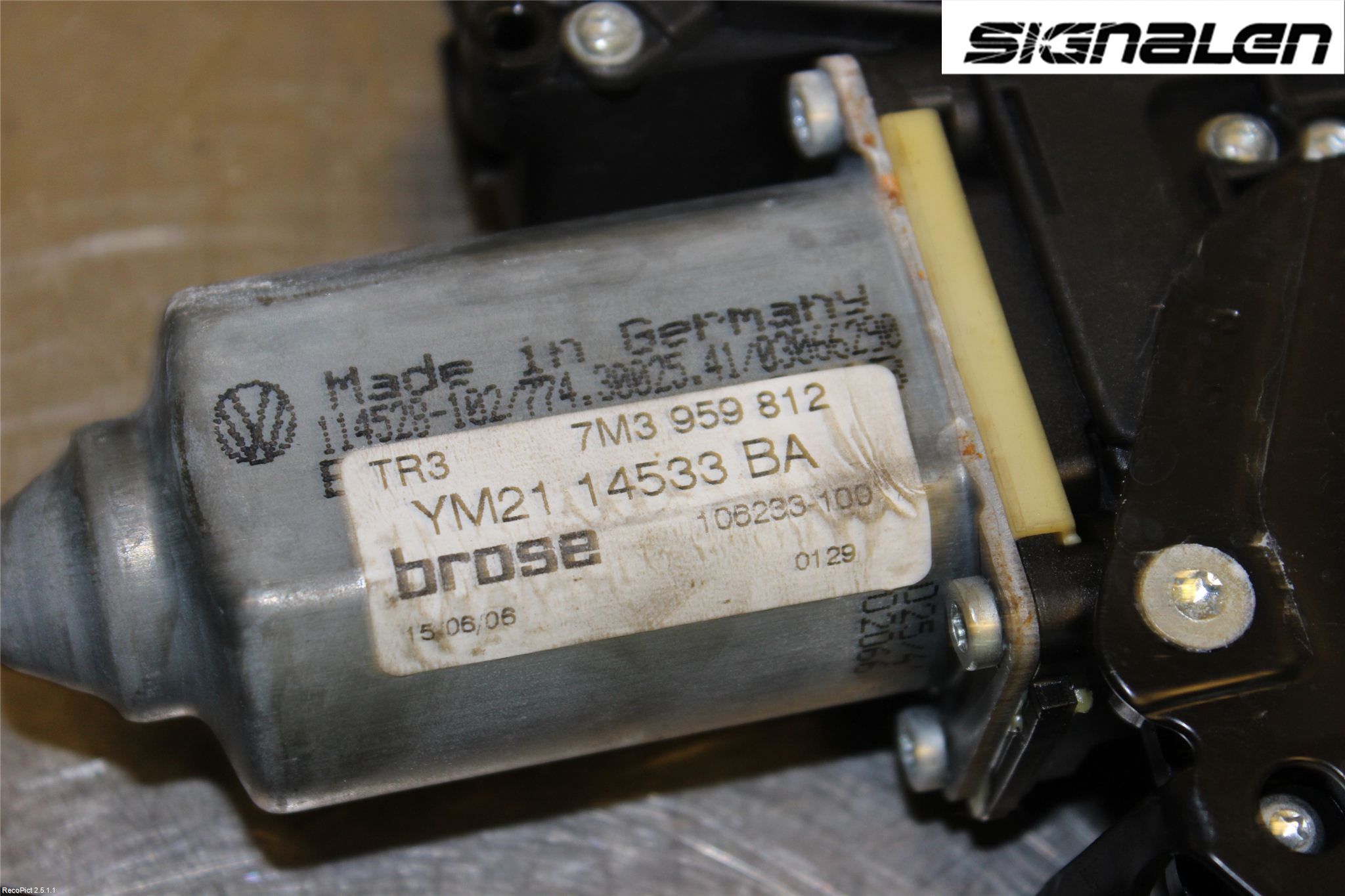 Volkswagen VW SHARAN      01-10 Fönsterhiss El Kompl