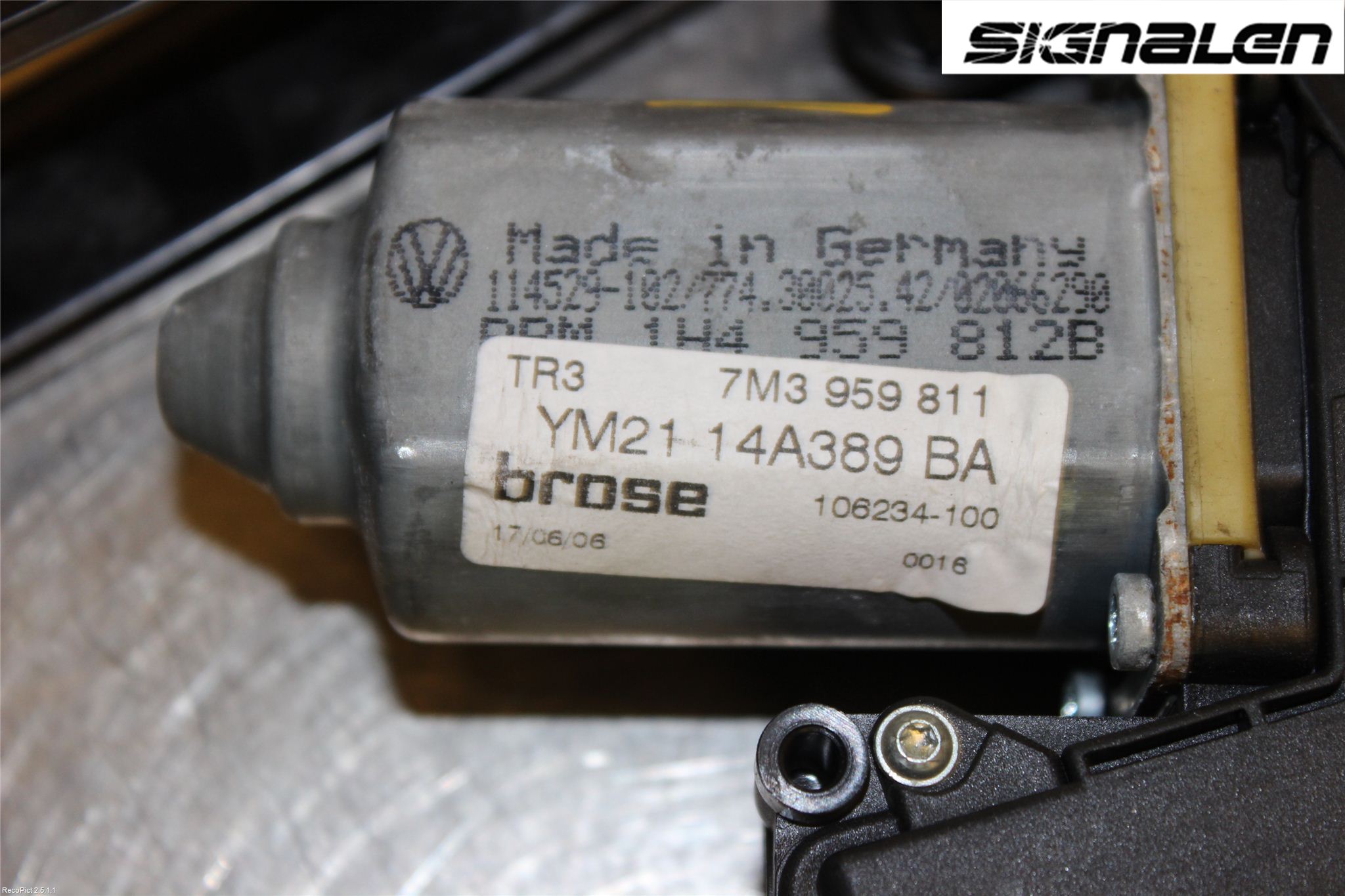 Volkswagen VW SHARAN      01-10 Fönsterhiss El Kompl