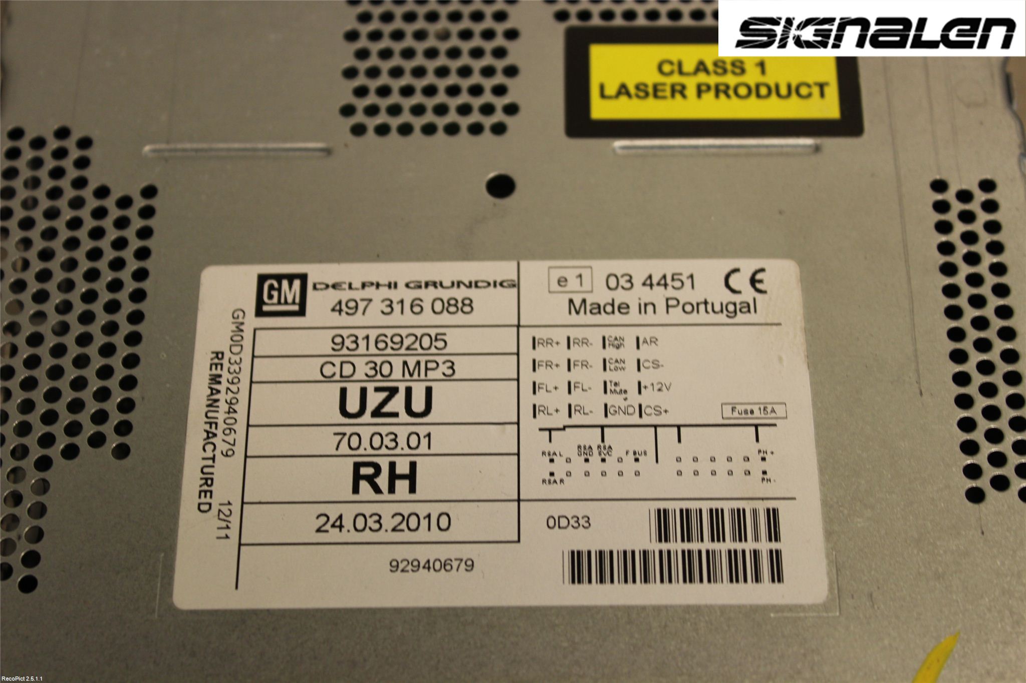 Opel CORSA D 07-14 Radio