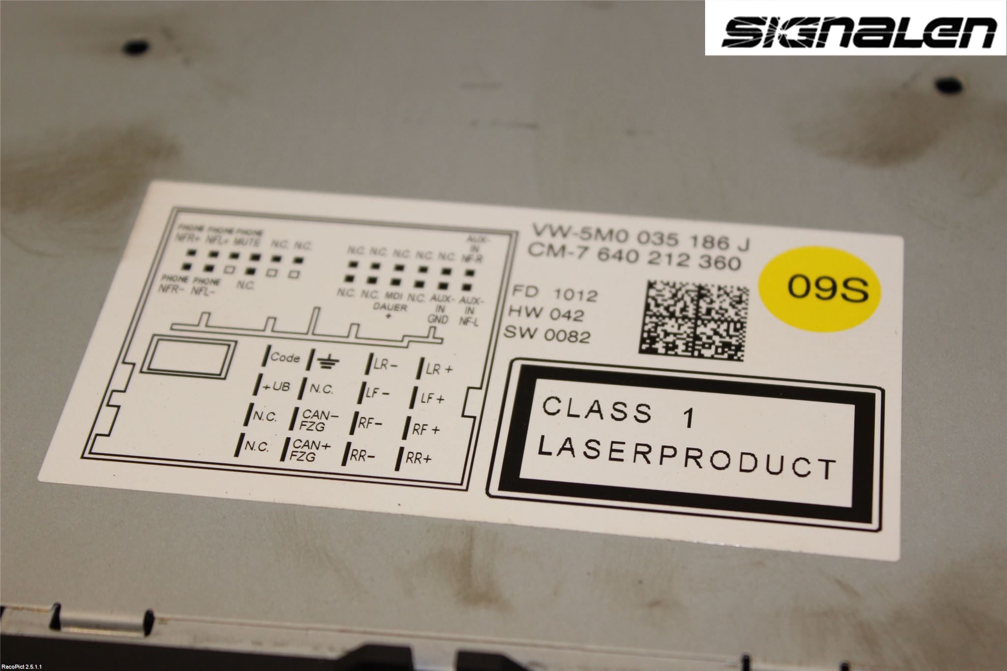 Volkswagen VW POLO 10-17 Radio