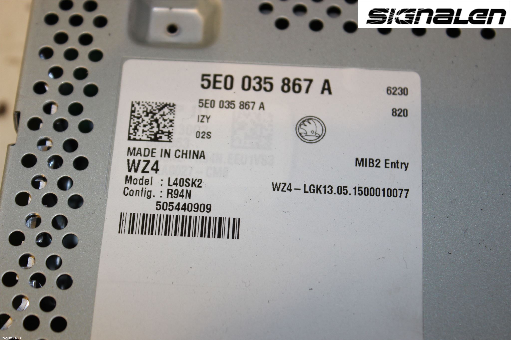 Skoda OCTAVIA (5E) 13-20 Radio