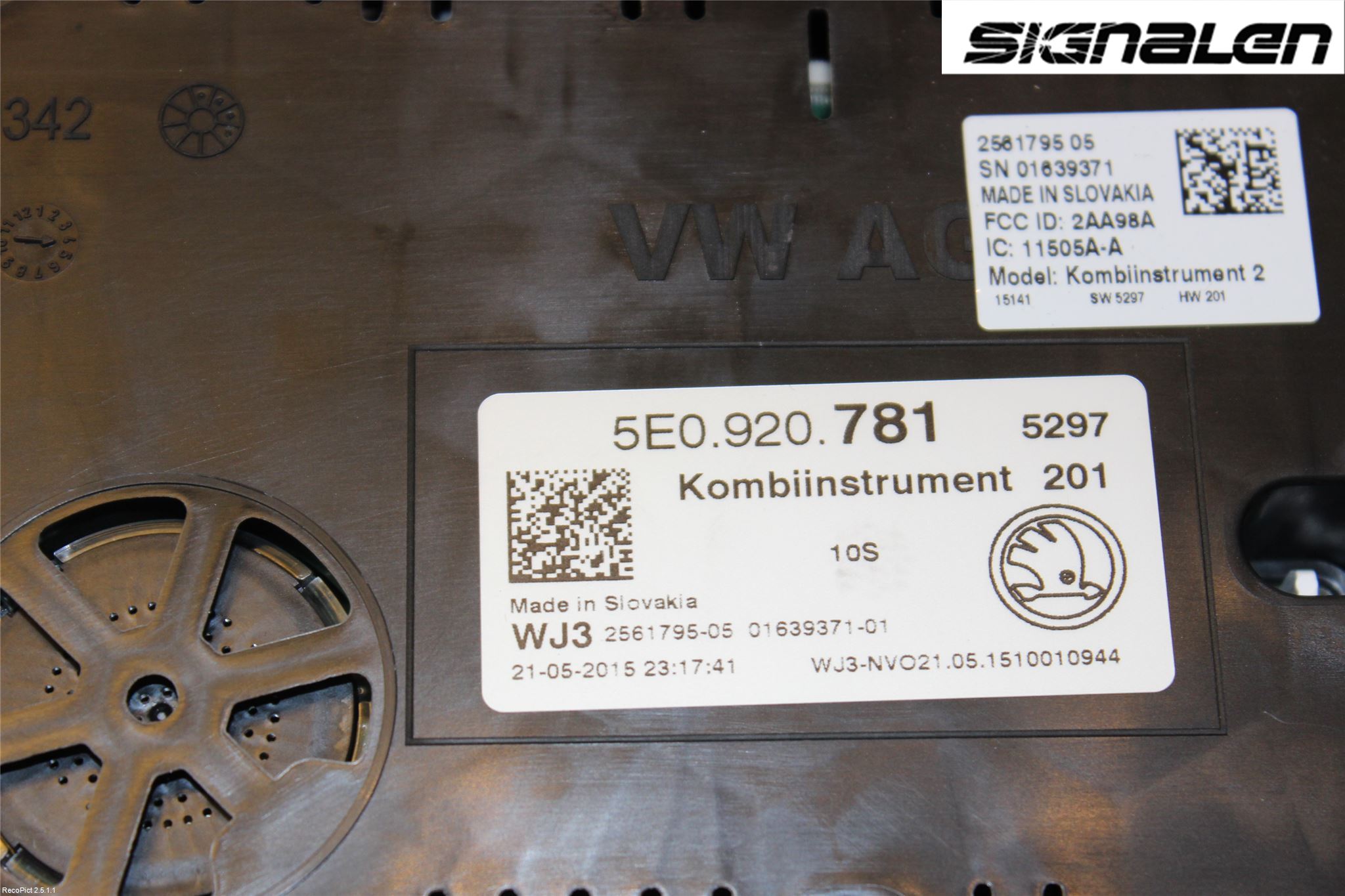 Skoda OCTAVIA (5E) 13-20 Instrument Komb