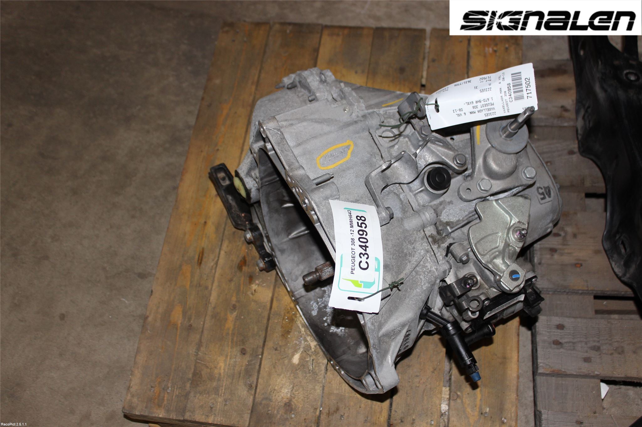 Peugeot 308 08-13 Växellåda Man 6 Vxl