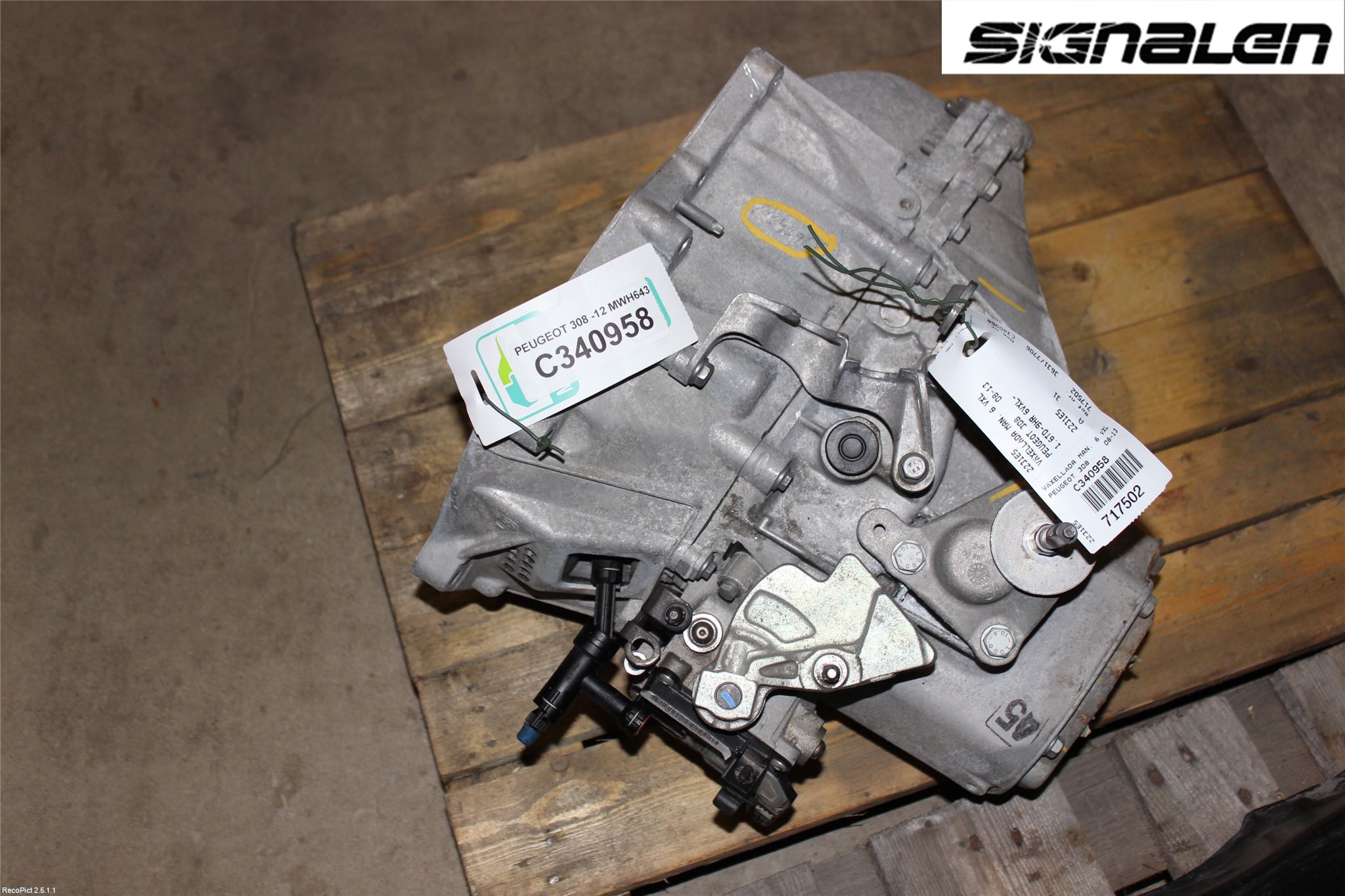 Peugeot 308 08-13 Växellåda Man 6 Vxl