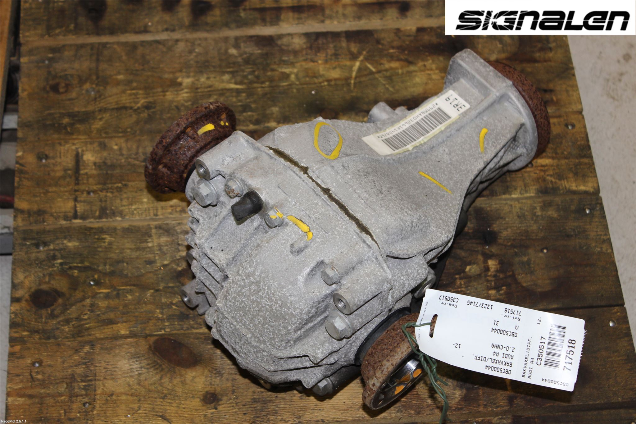 Audi A4 12-15 Bakväxel-Diff