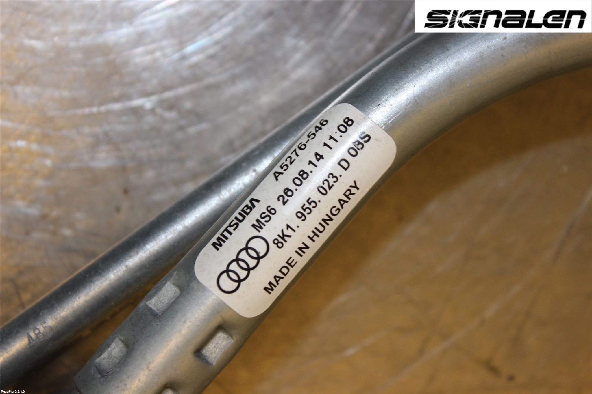 Audi A4 12-15 Torkarmekanism Vindruta