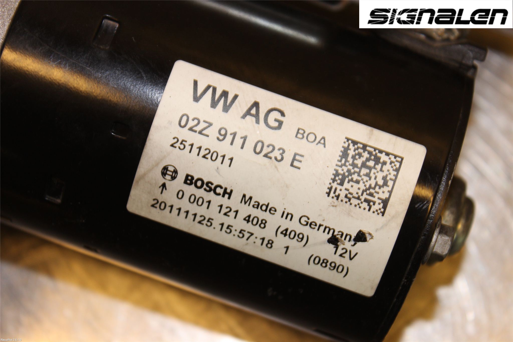 Volkswagen VW GOLF VI 09-13 Startmotor