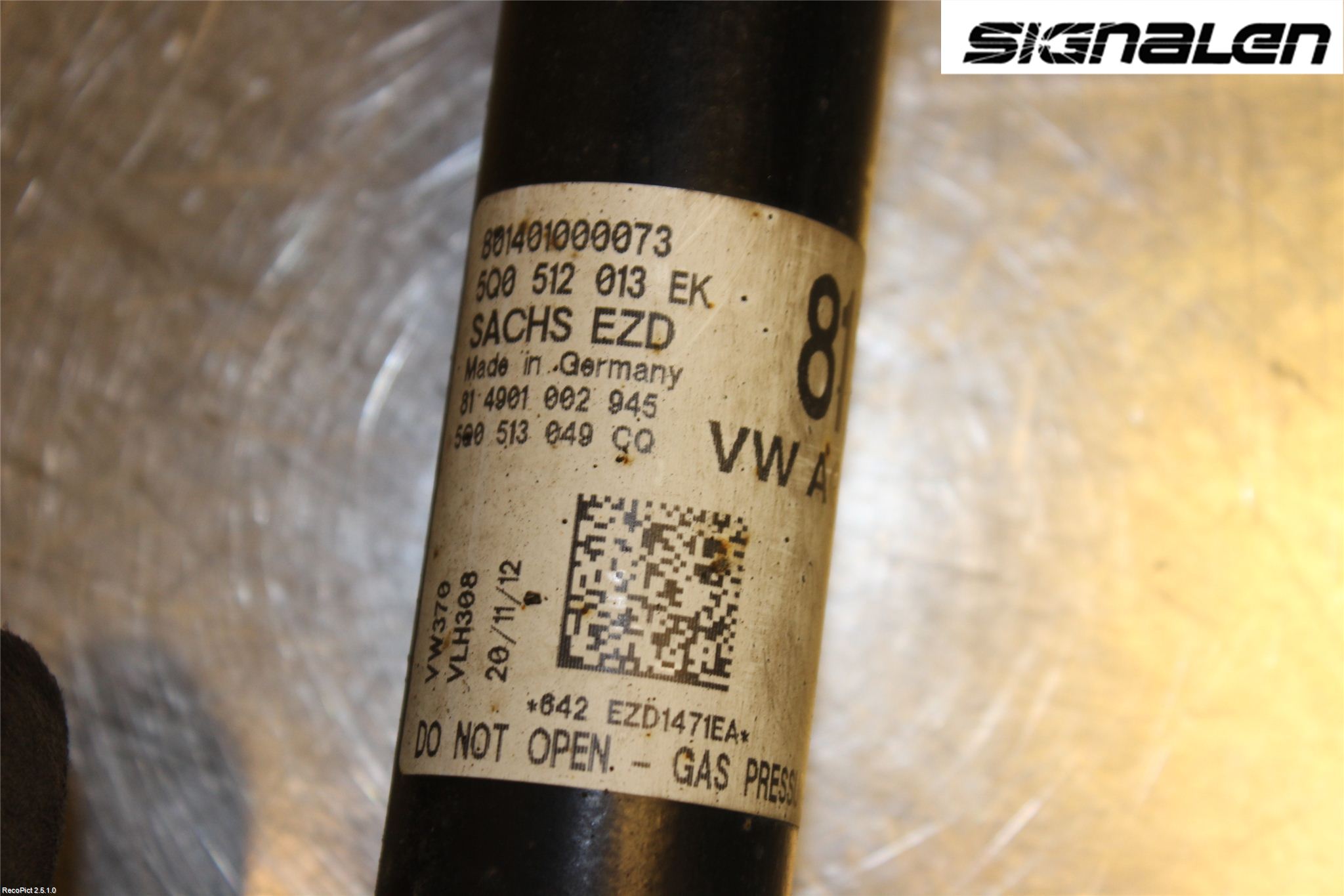 Volkswagen VW GOLF / E-GOLF VII 13-20 Stötdämpare Bak