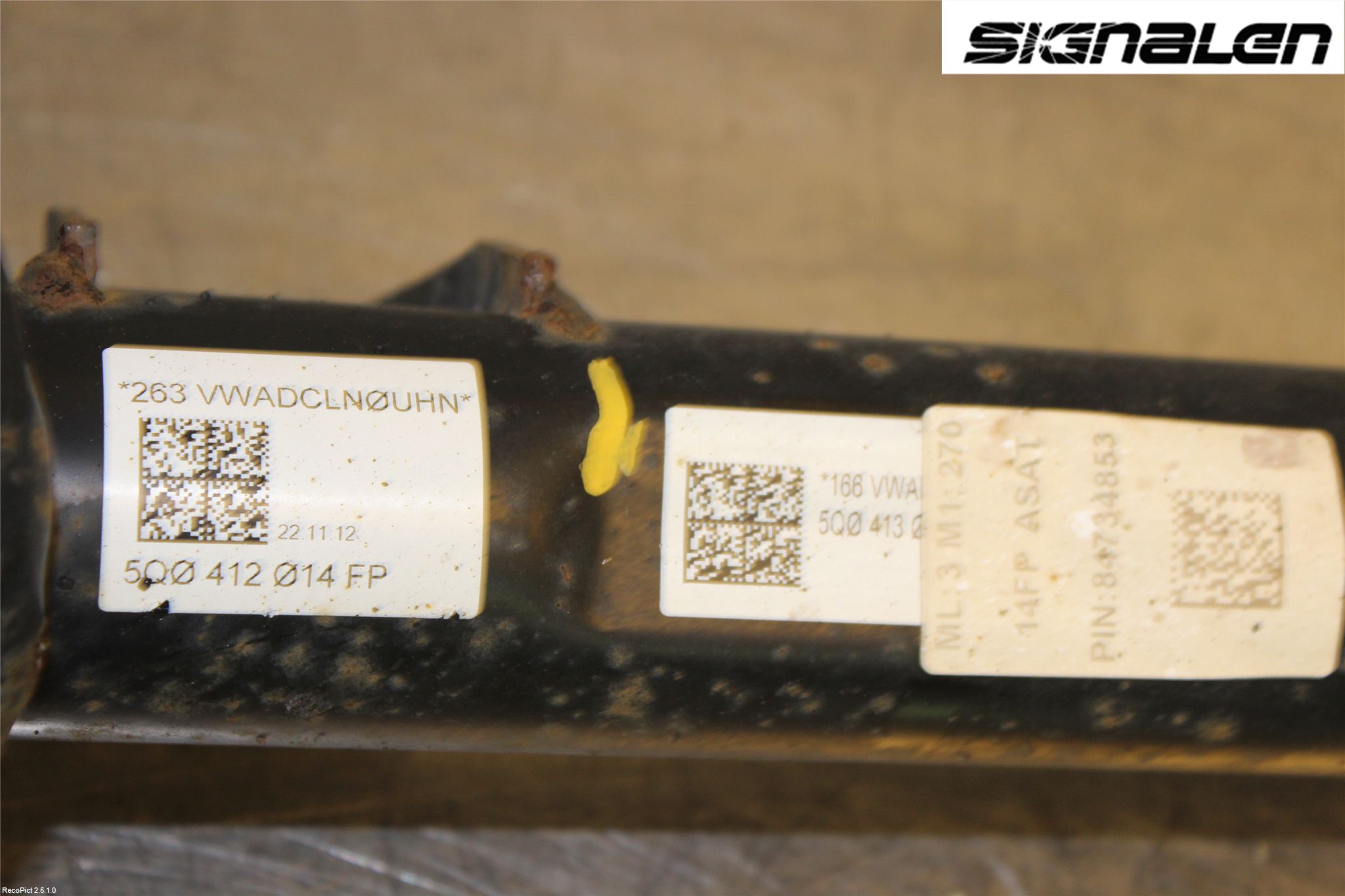 Volkswagen VW GOLF / E-GOLF VII 13-20 Fjäderben Fram Höger