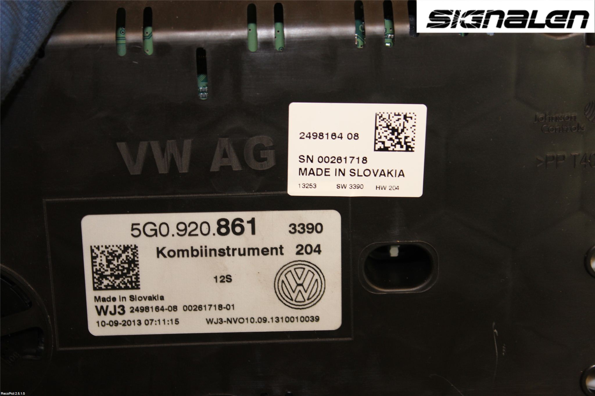 Volkswagen VW GOLF / E-GOLF VII 13-20 Instrument Komb