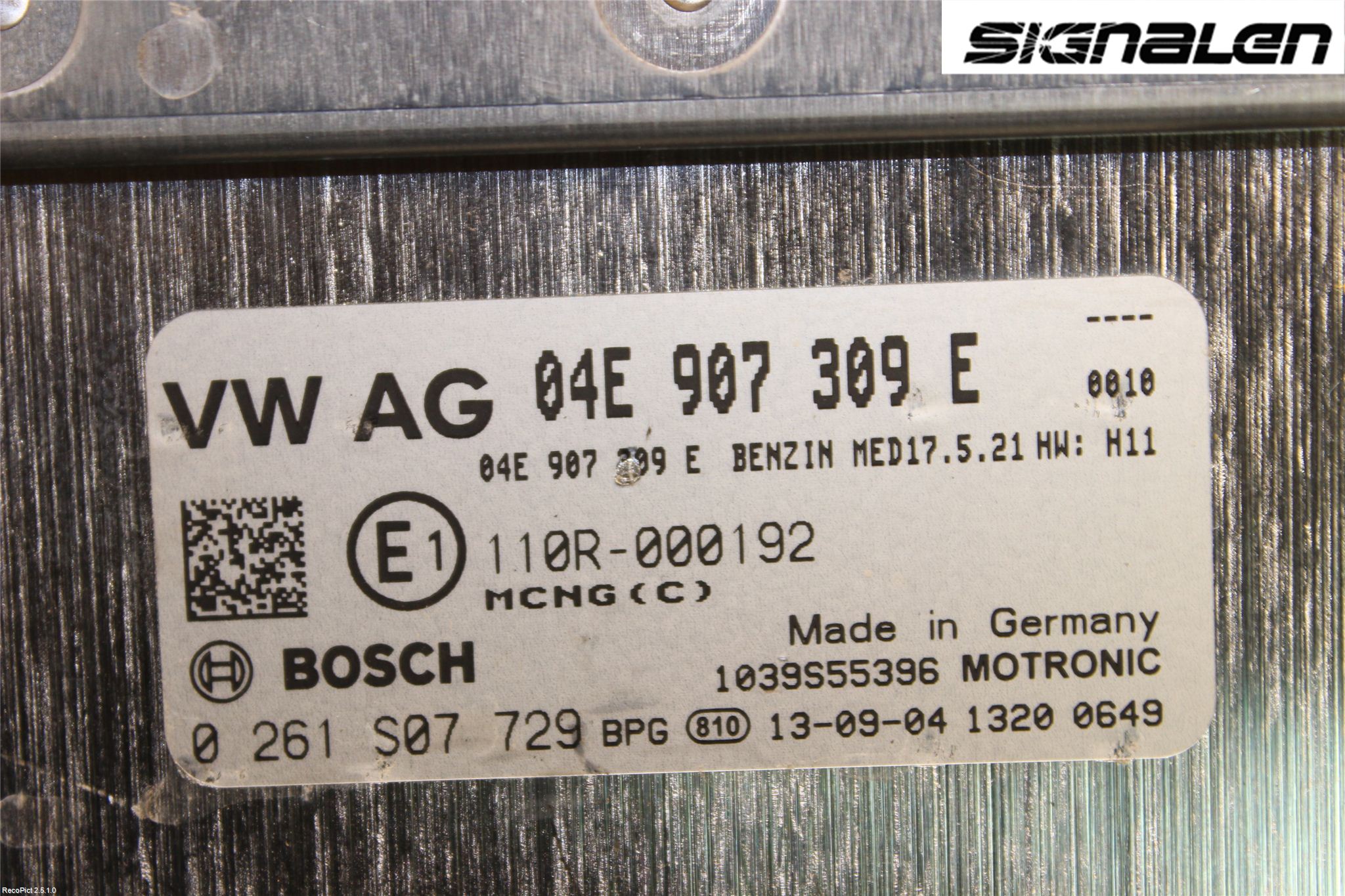 Volkswagen VW GOLF / E-GOLF VII 13-20 Styrenhet Insprut Bensin