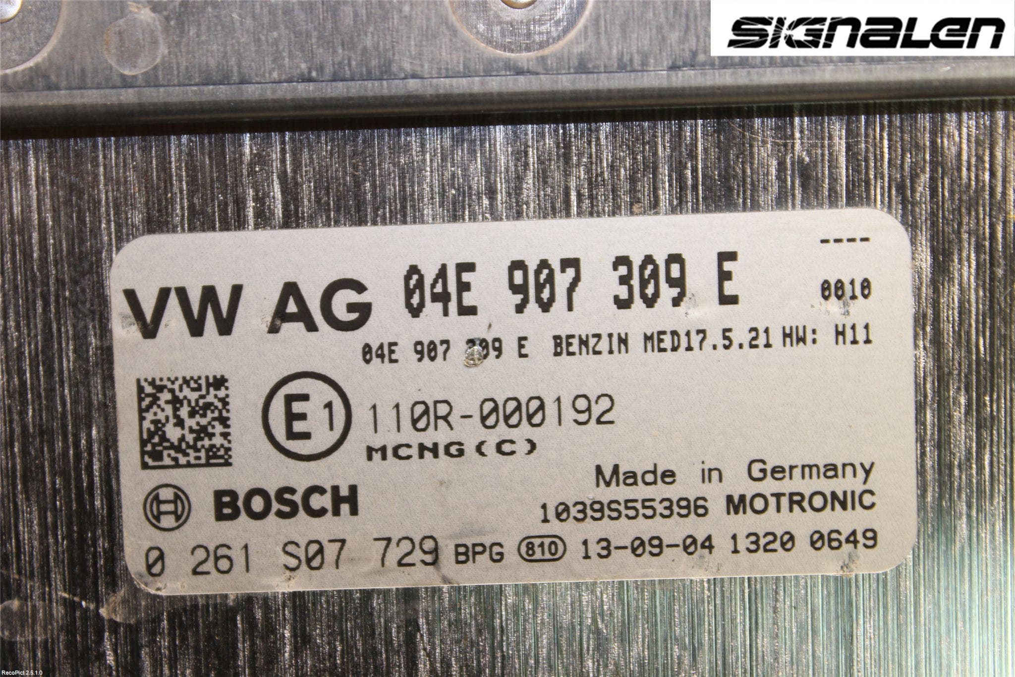 Volkswagen VW GOLF / E-GOLF VII 13-20 Styrenhet Insprut Bensin