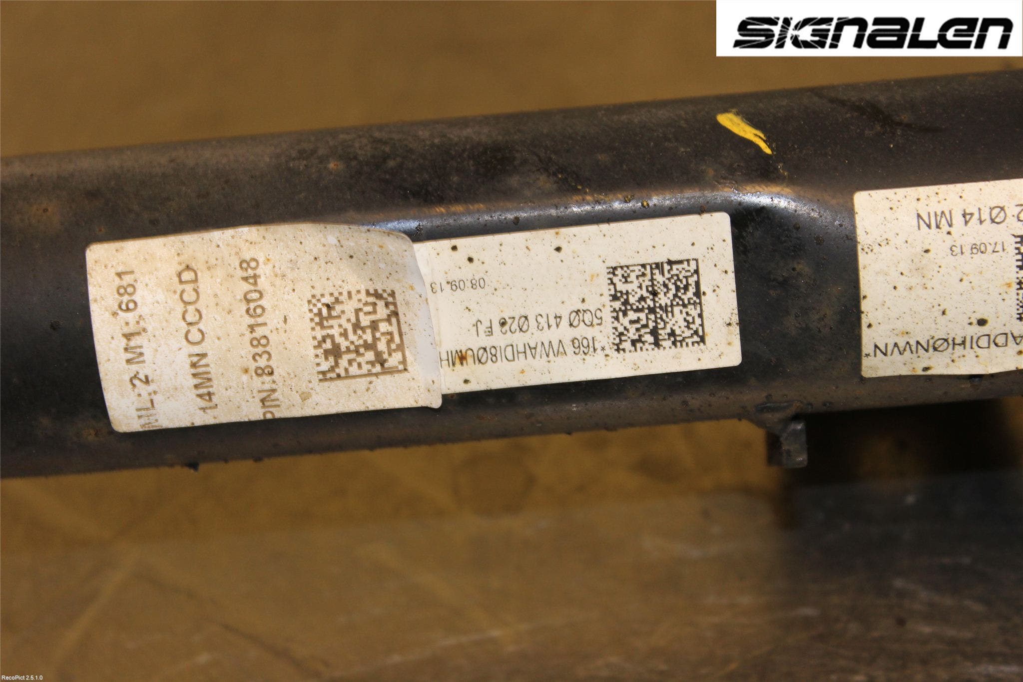 Volkswagen VW GOLF / E-GOLF VII 13-20 Fjäderben Fram Vänster