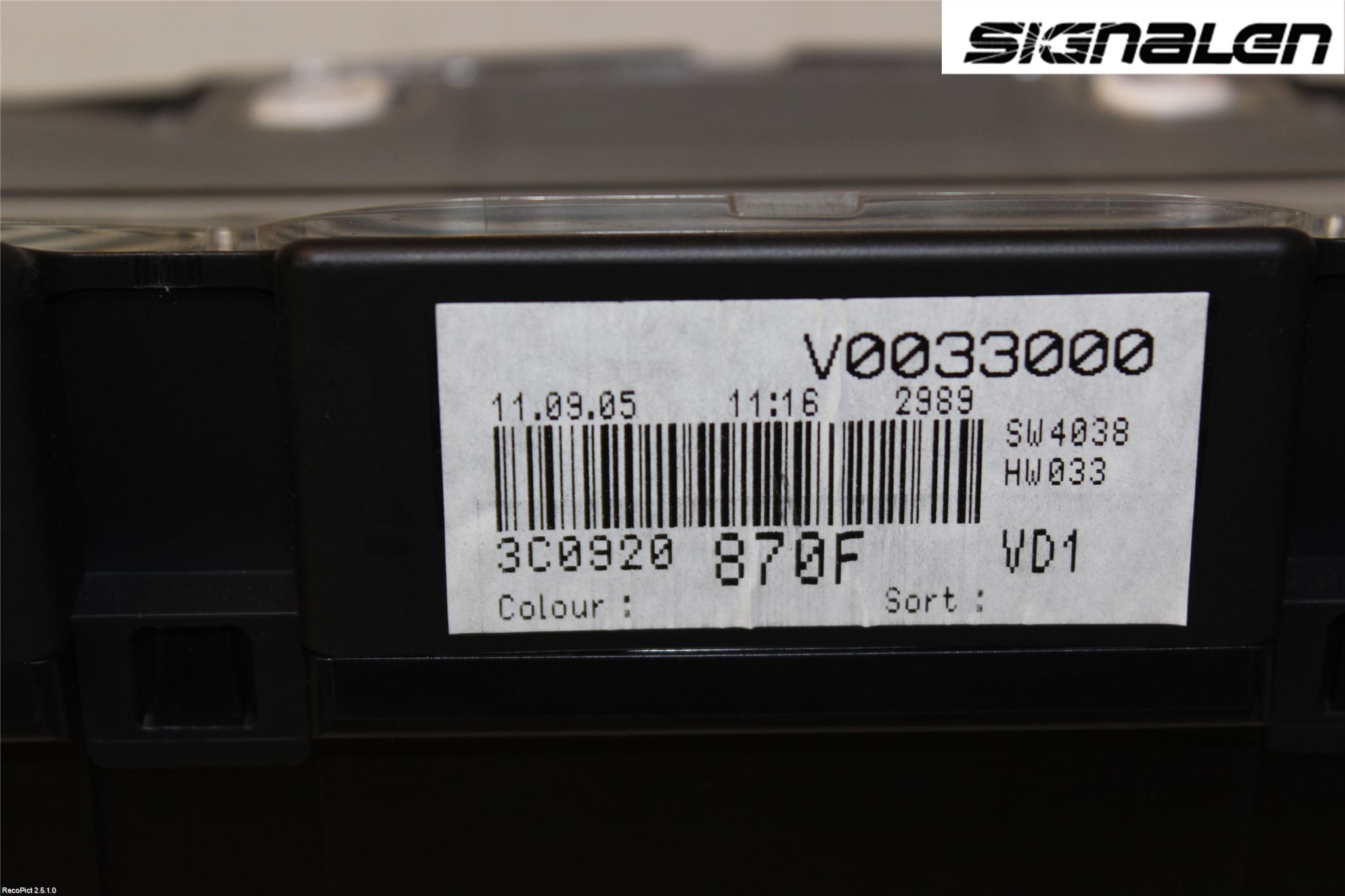 Volkswagen VW PASSAT 05-11 Instrument Komb