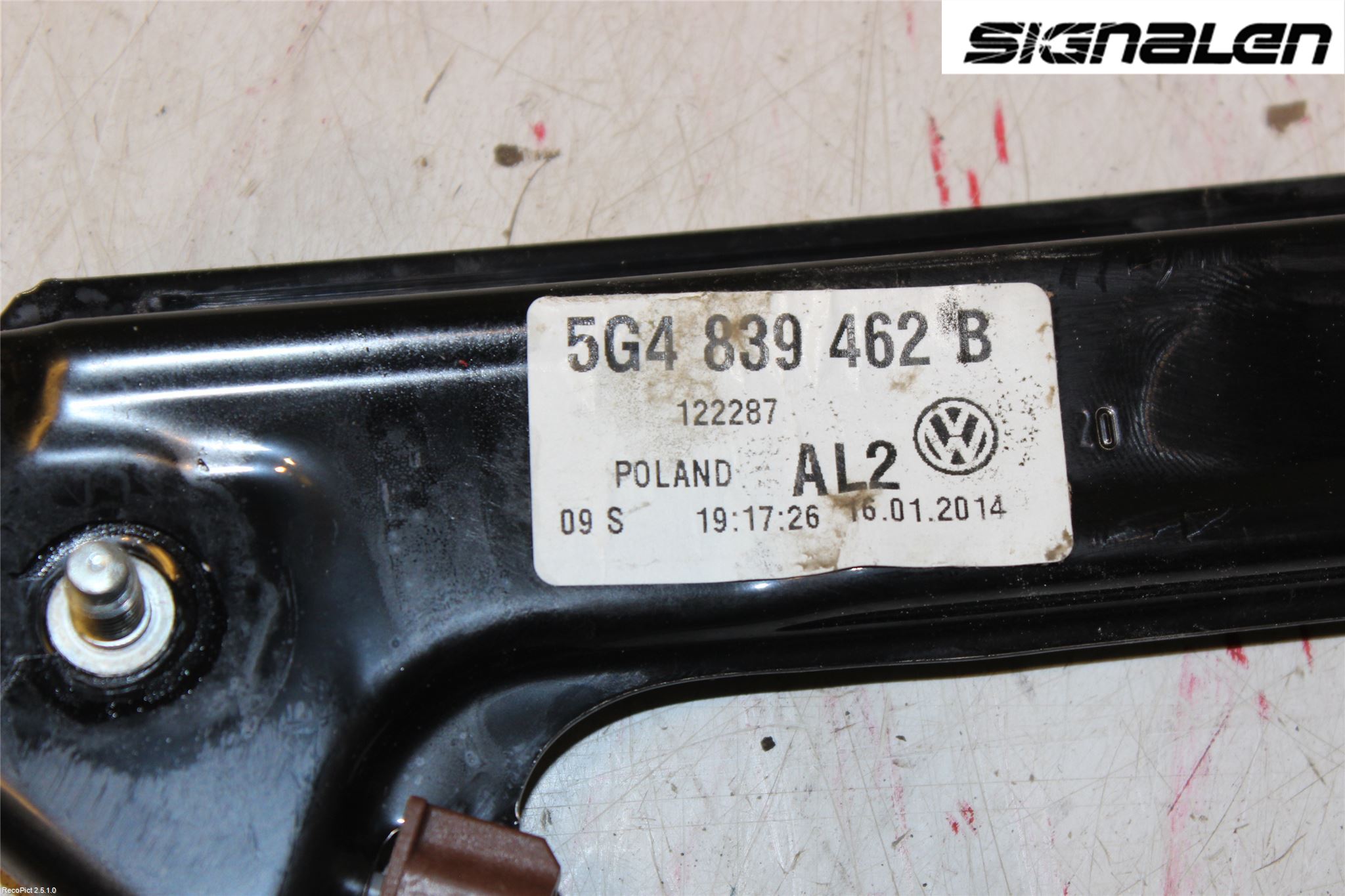 Volkswagen VW GOLF / E-GOLF VII 13-20 Fönsterhissmekanism