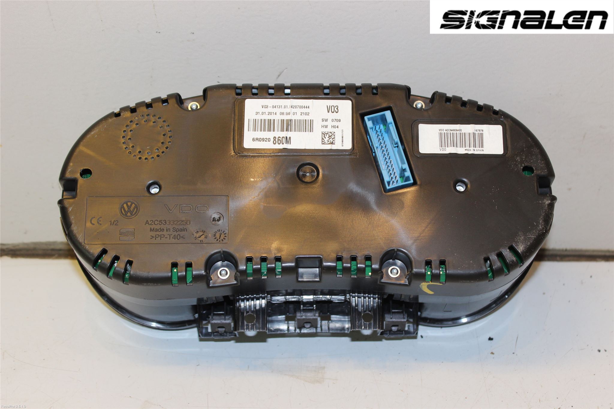 Volkswagen VW POLO 10-17 Instrument Komb